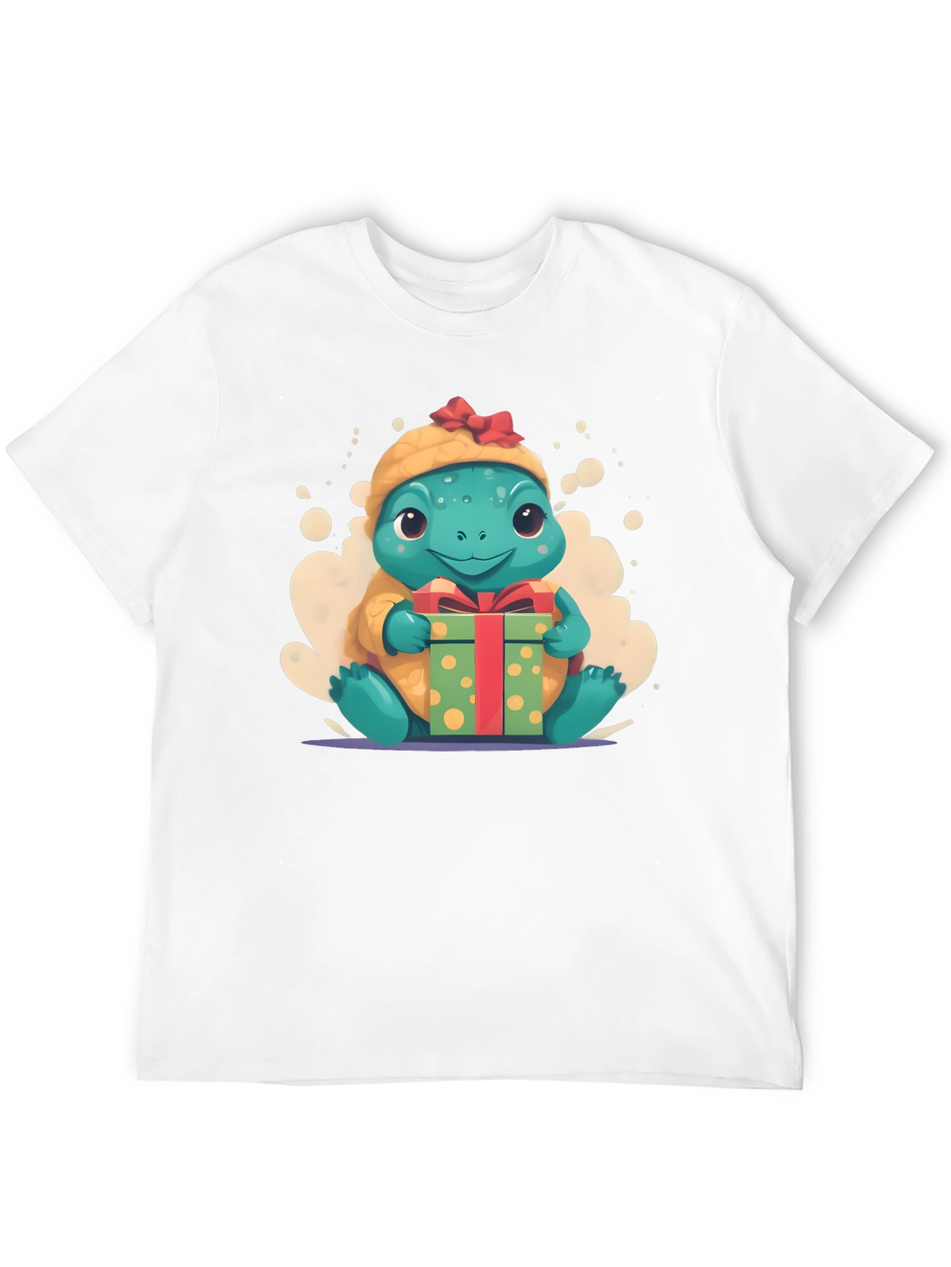 Black Cute Turtle Gift Tee view 12