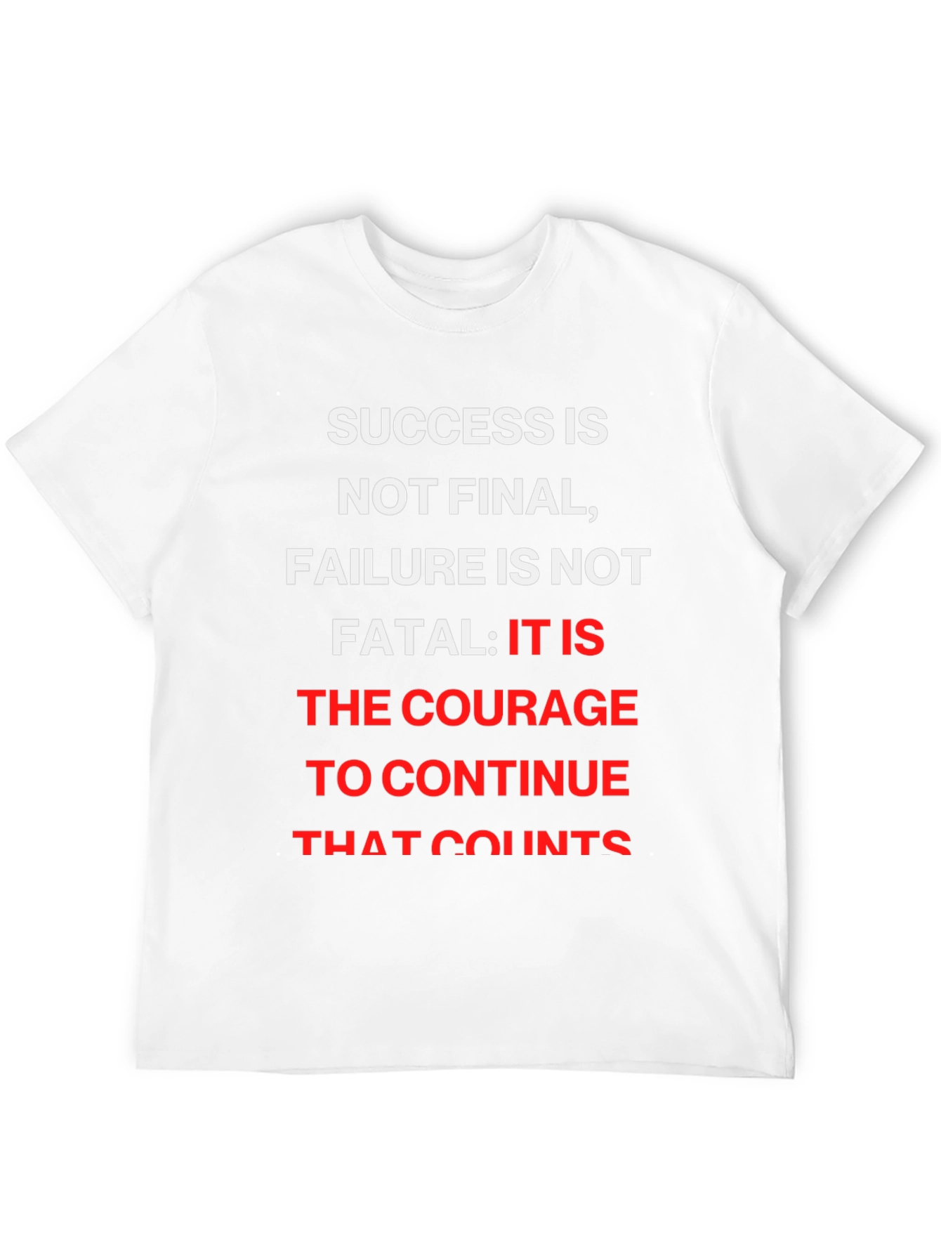 Black Motivational Graphic T-Shirt - Success Quote view 12