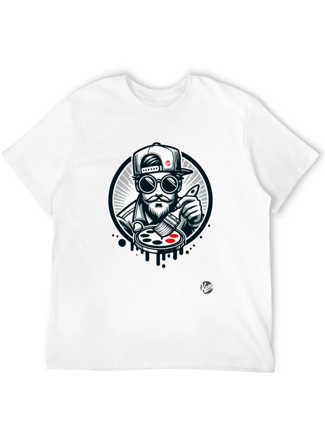 Black Painter T-Shirt - Unique Graphic Tee view 12