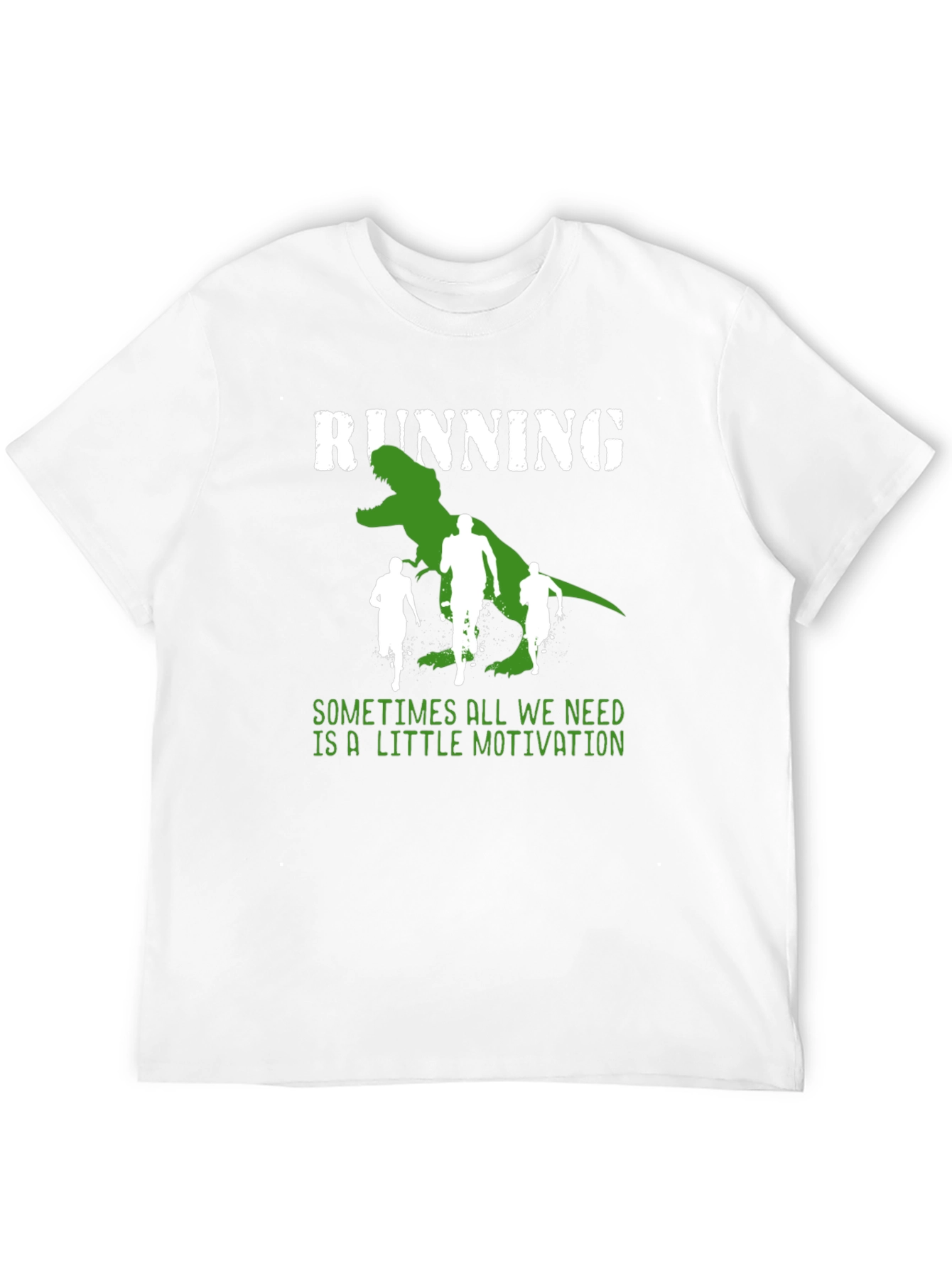 Black Running T-Rex Motivation Tee view 12