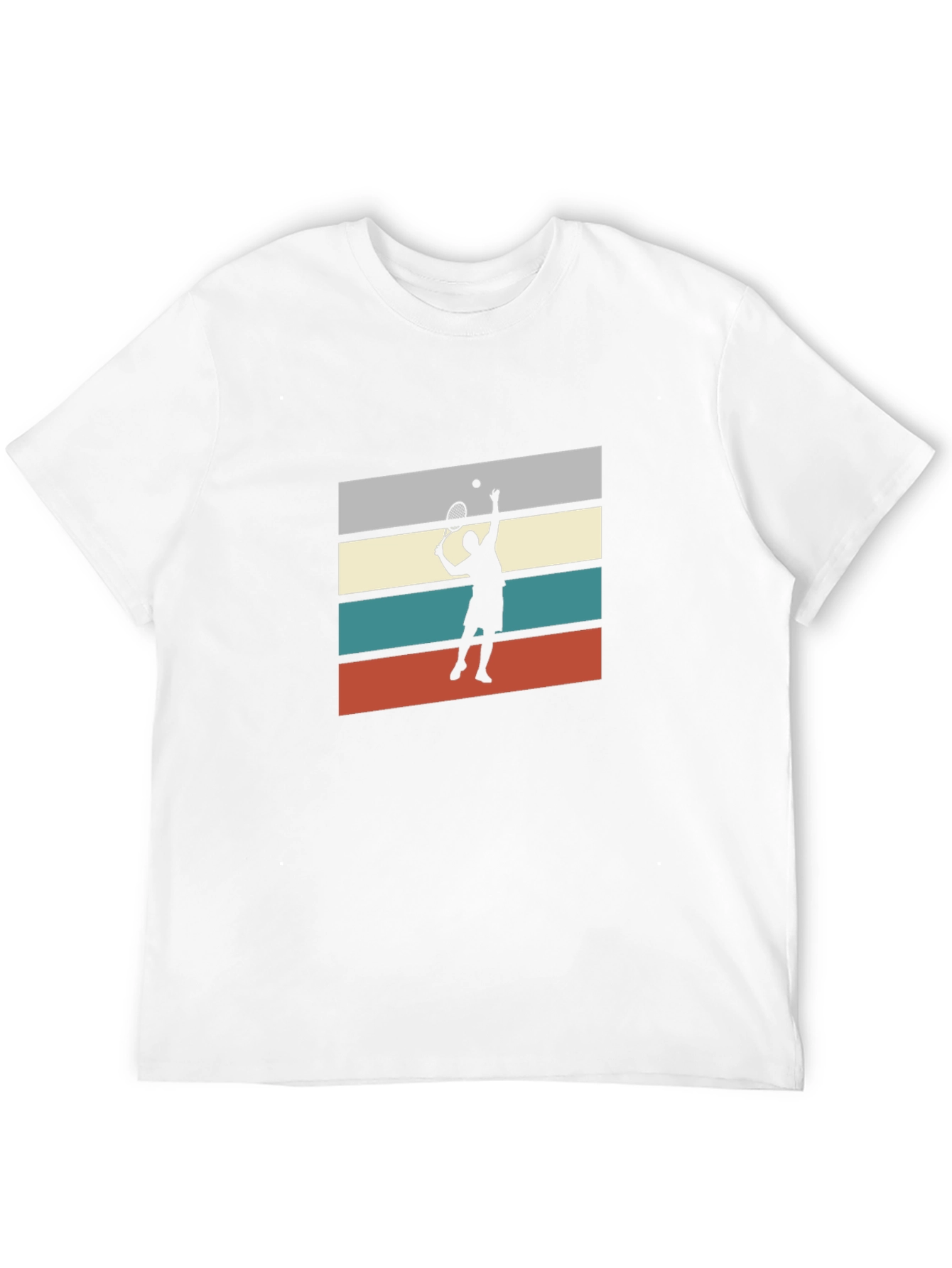 Retro Tennis Player Graphic Tee - 12