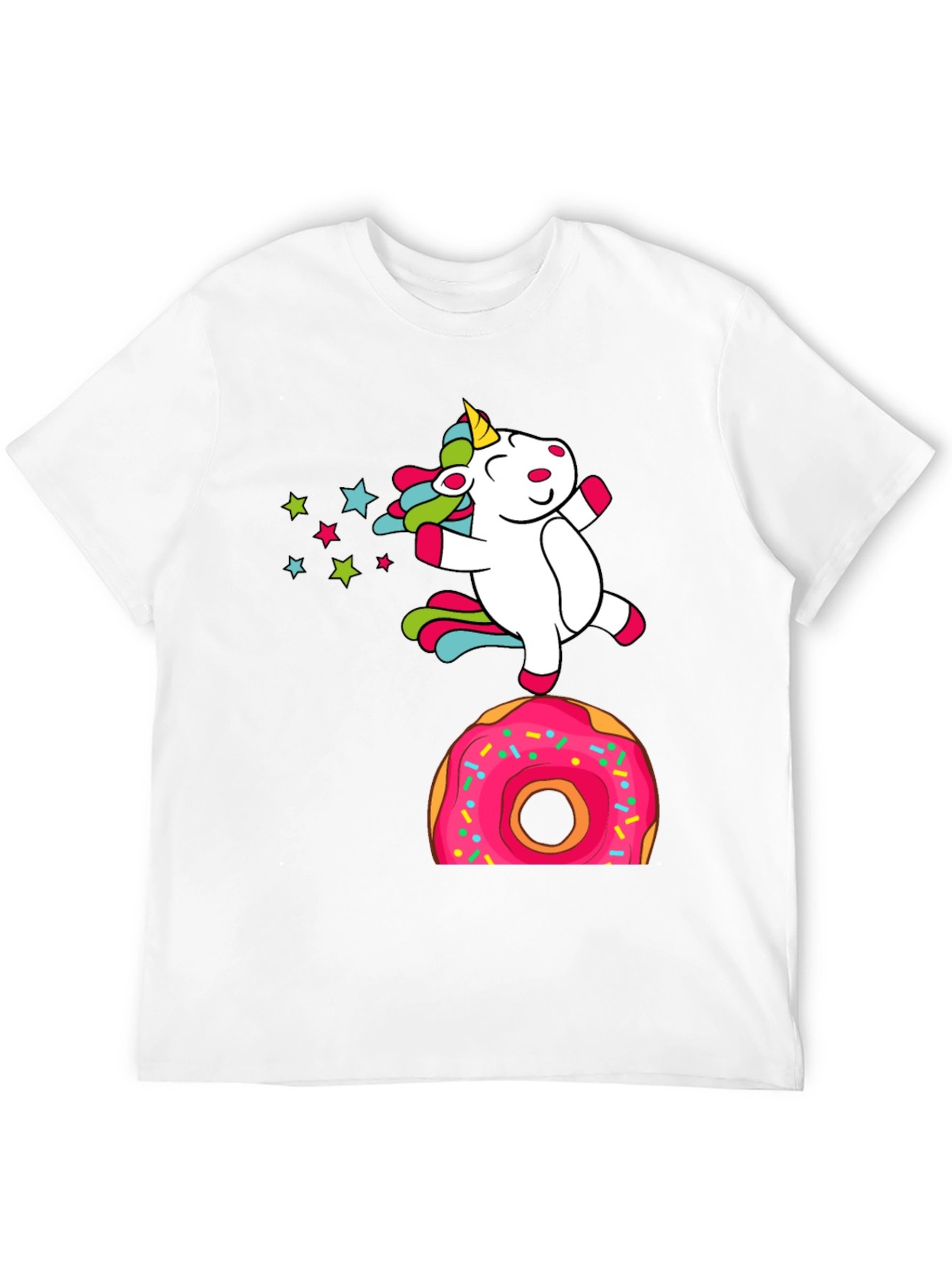 Black Unicorn Donut T-Shirt - Fun Novelty Tee view 12