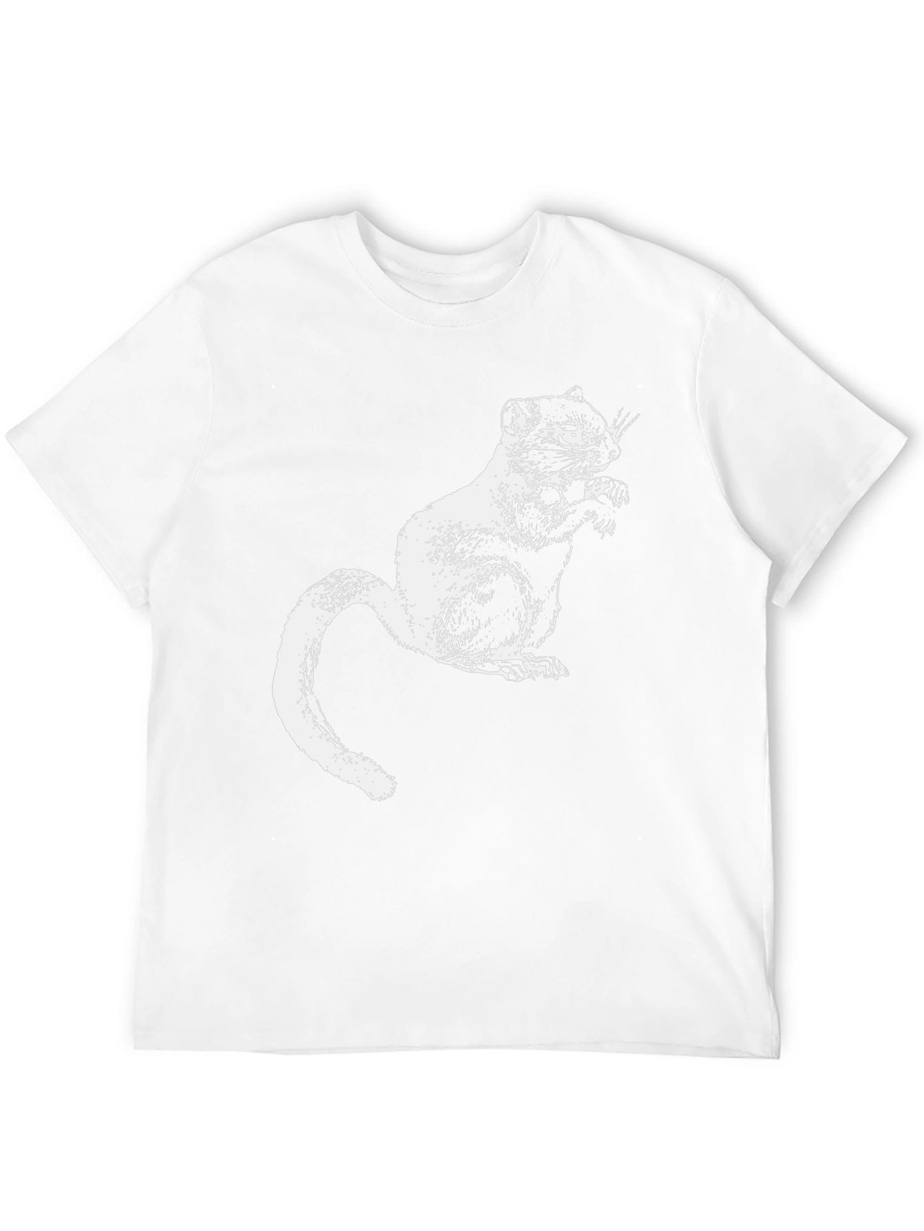 Black Chipmunk Graphic Tee - Unisex Black T-Shirt view 12