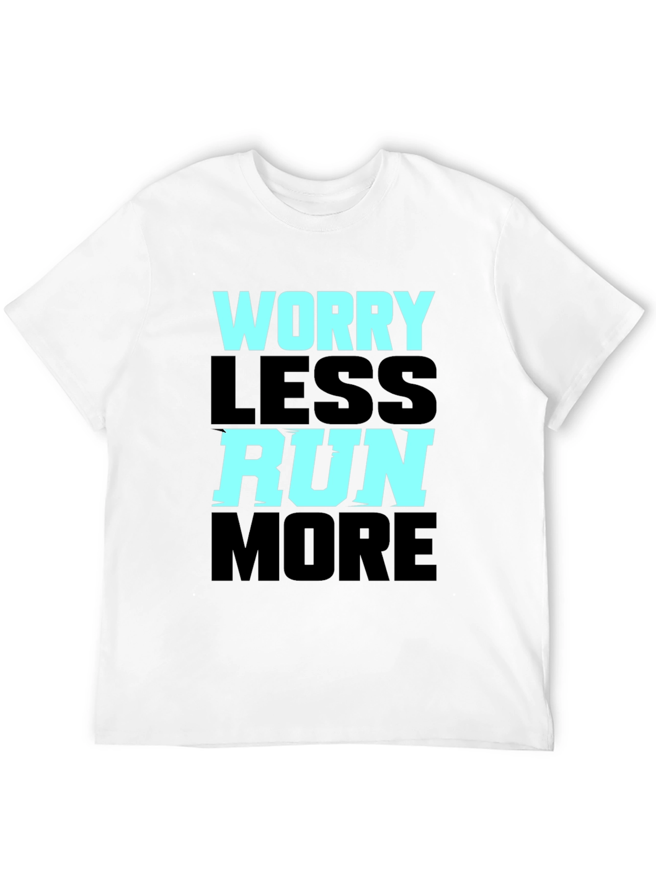 Worry Less Run More Graphic Tee - 12