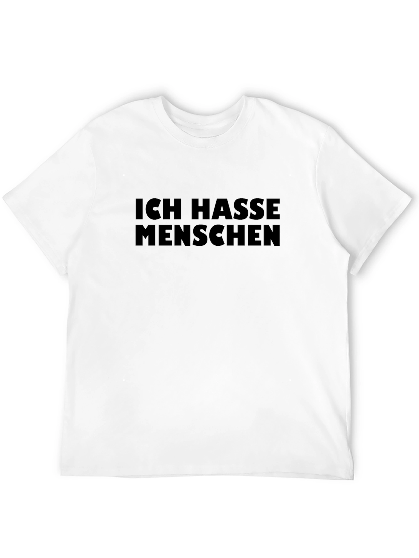 Black Ich Hasse Menschen Black Tee - Anti-Social T-Shirt view 12