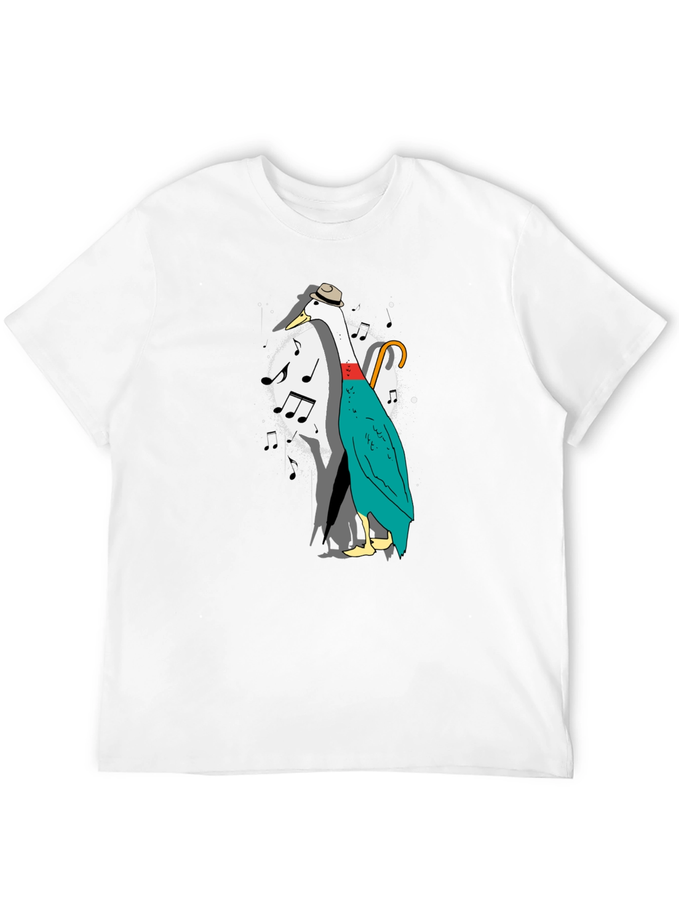 Black Musical Duck Graphic Tee - Quirky Fun Shirt view 12