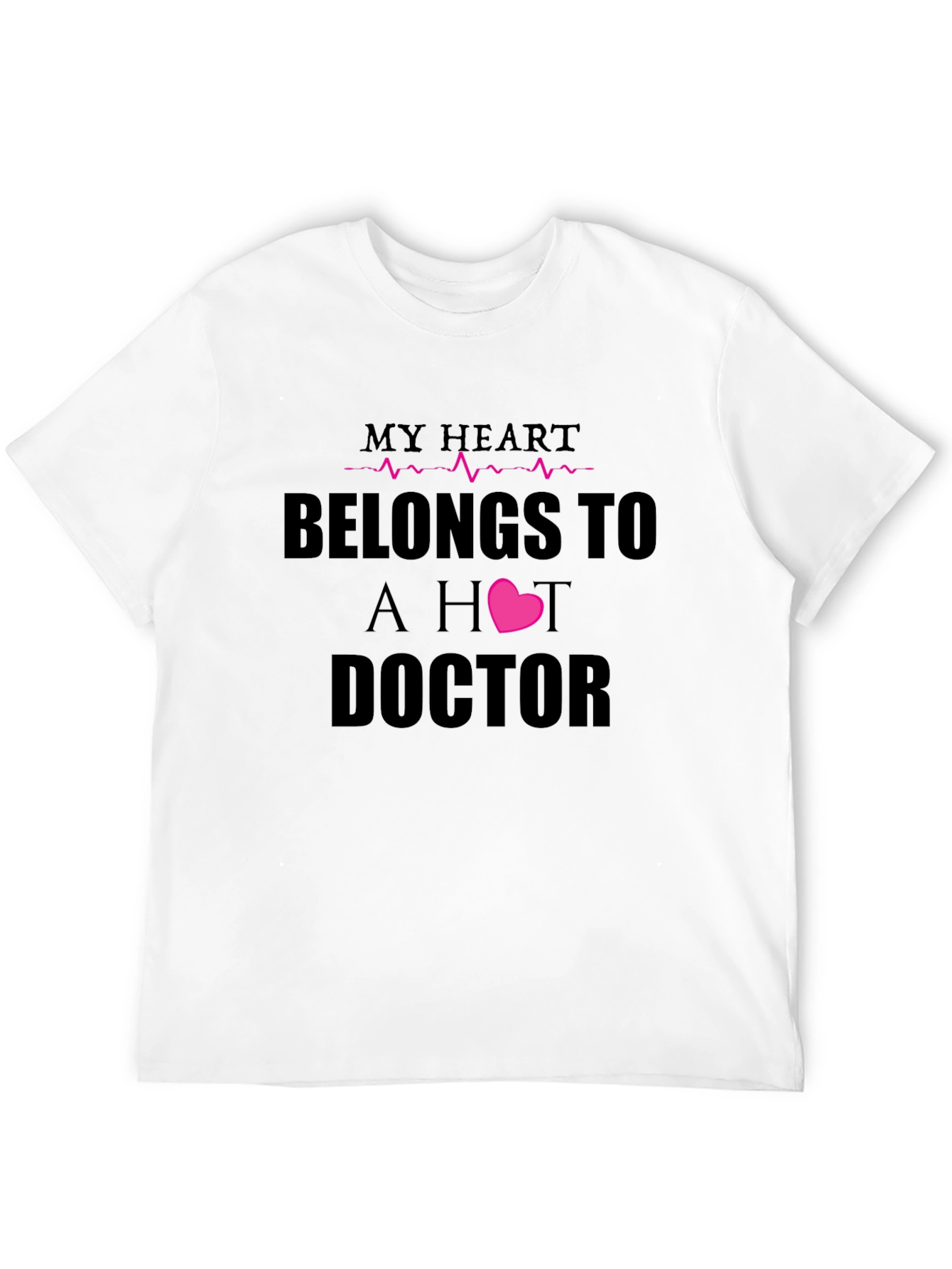 Black My Heart Belongs To A Hot Doctor T-Shirt view 12