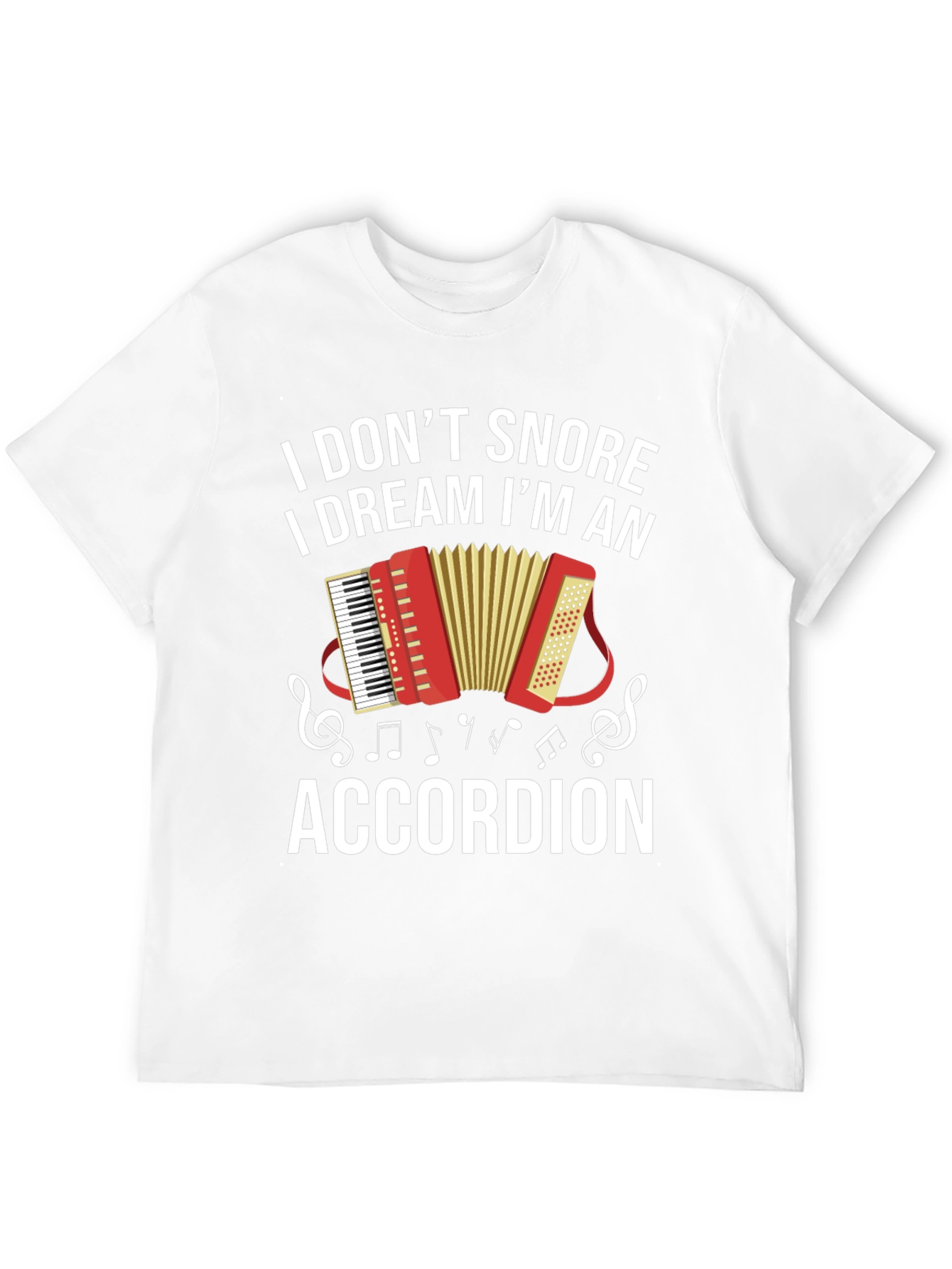 Black Funny Accordion Dream T-Shirt view 12