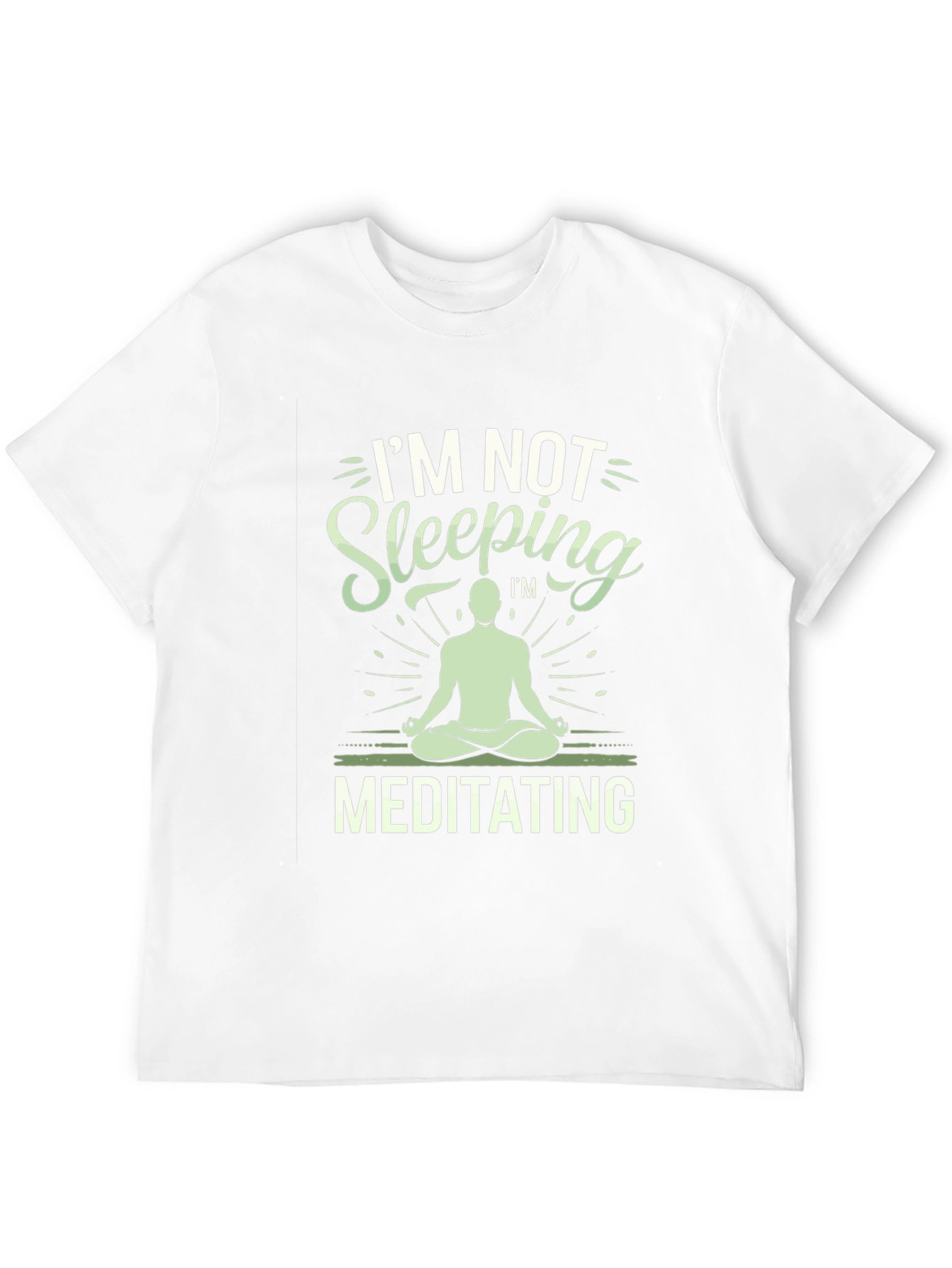 Black Meditating T-Shirt - Funny Yoga Tee view 12