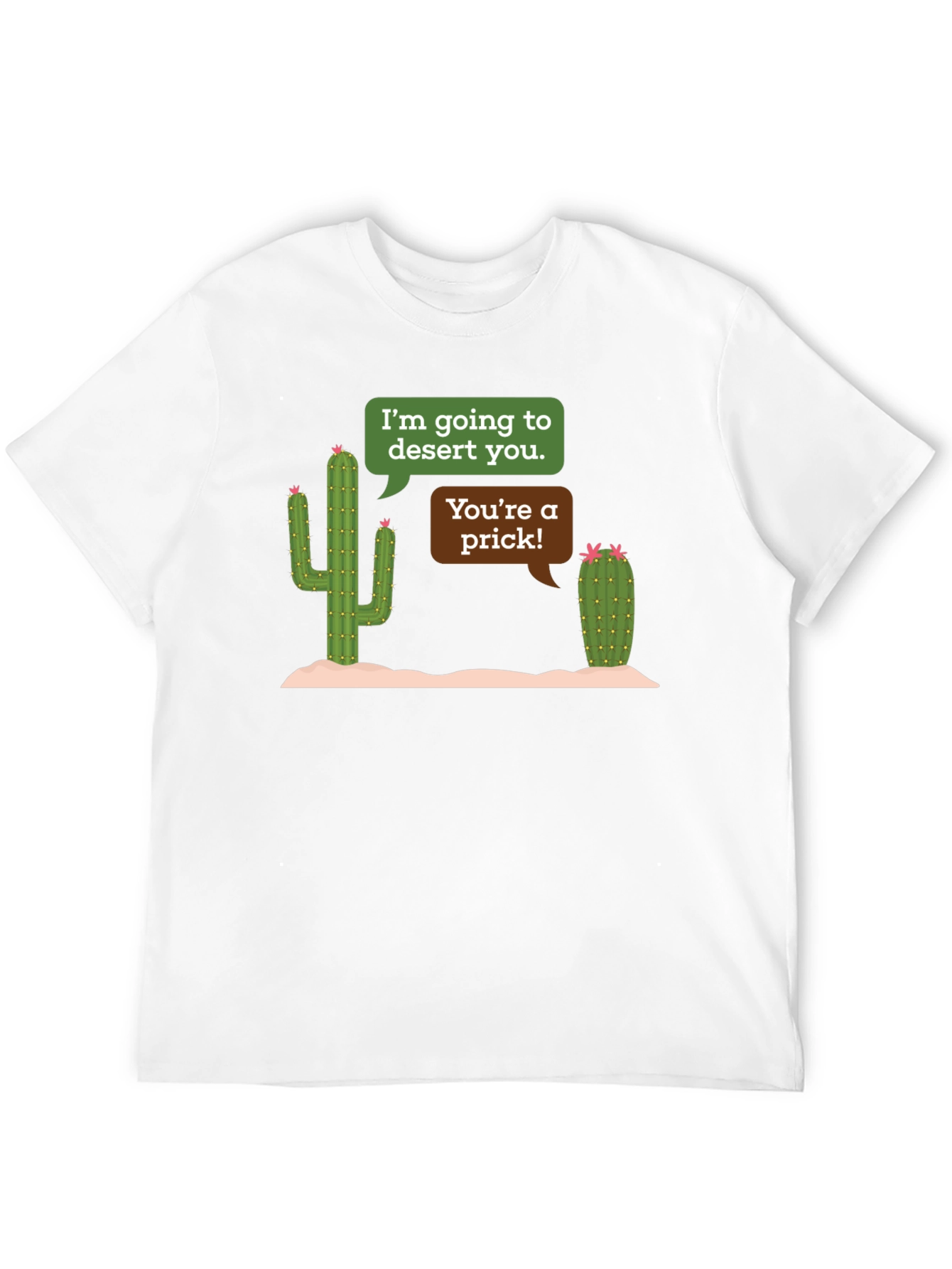 Black Desert You Cactus Humor Black T-Shirt view 12