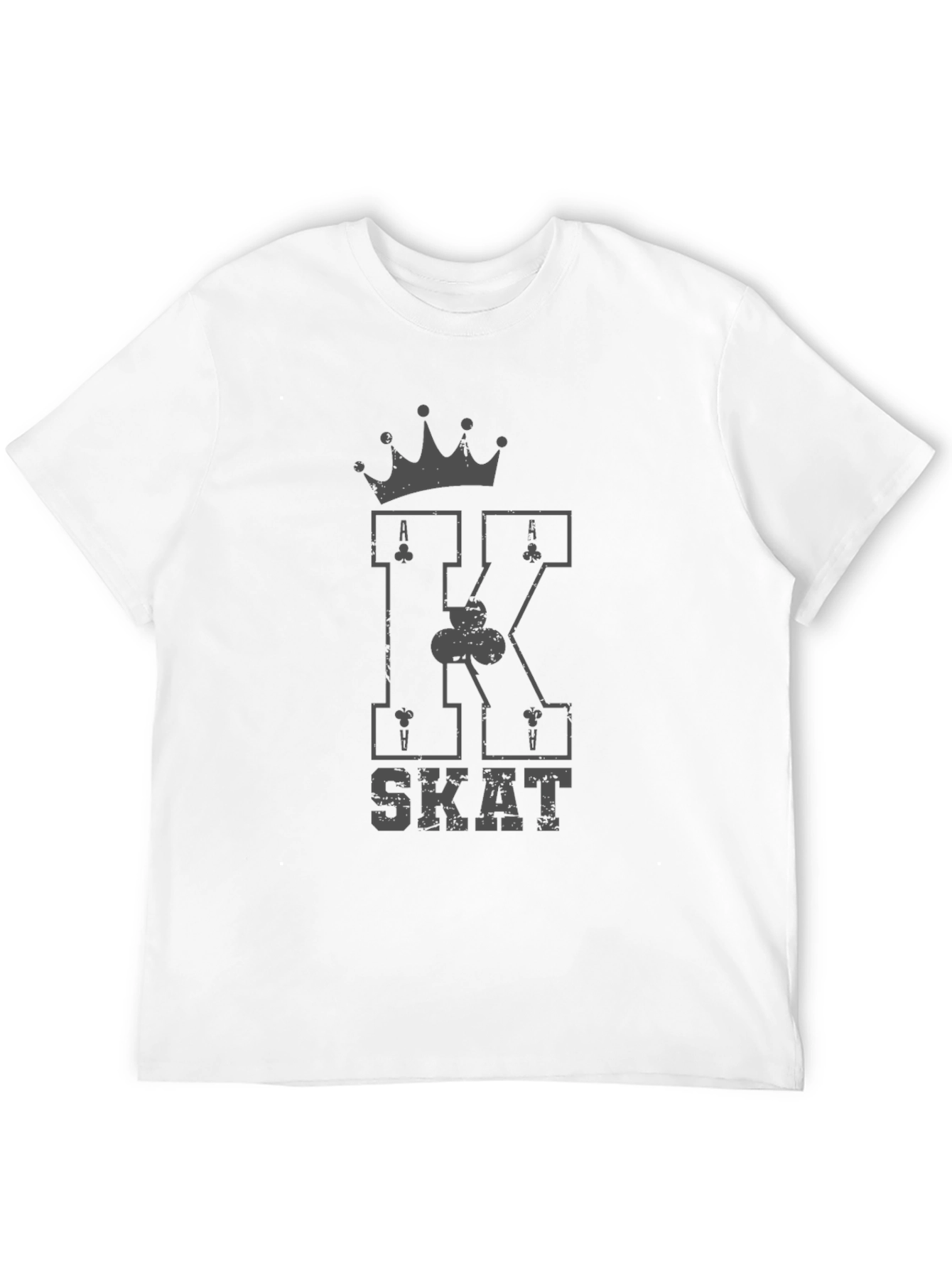 Black King SKAT Card Game Black T-Shirt view 12