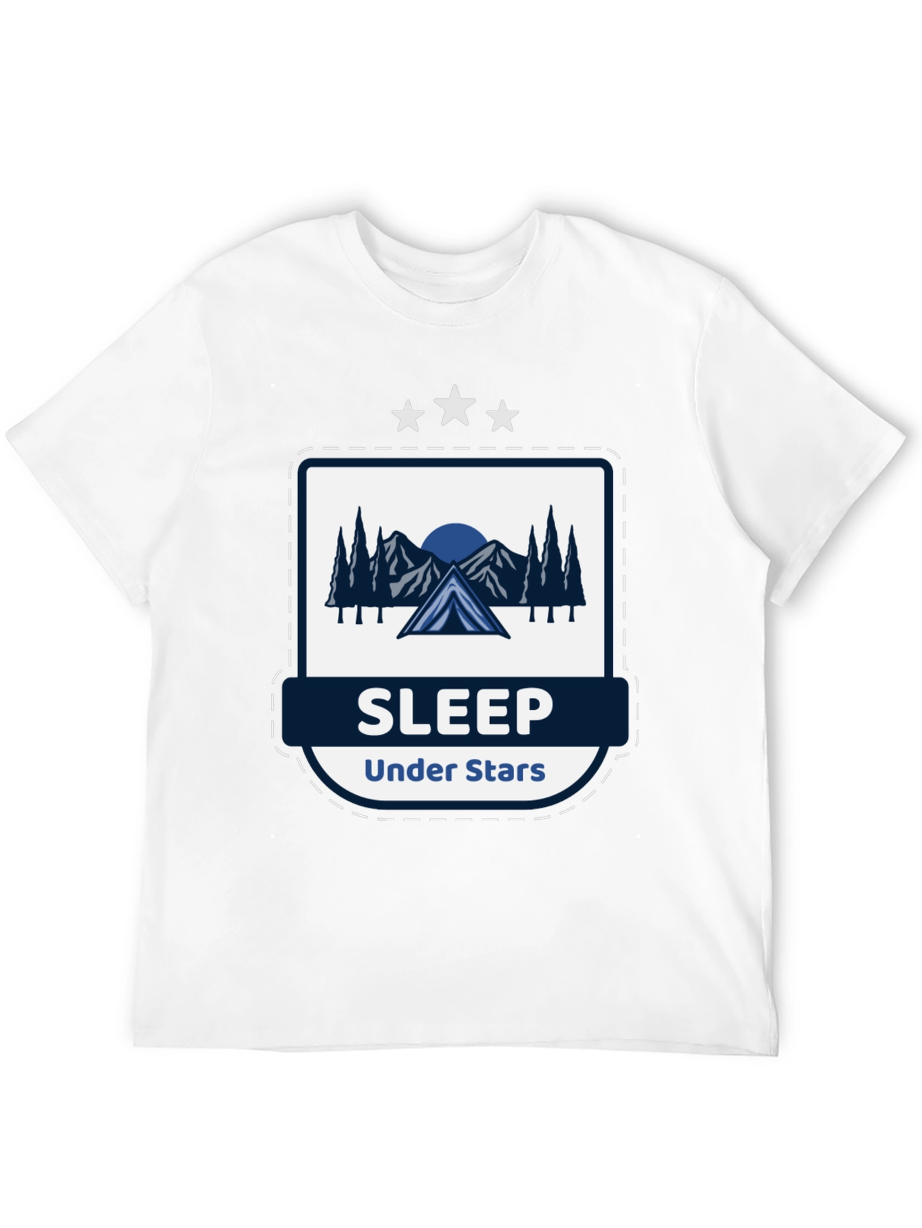 Black Sleep Under Stars Graphic T-Shirt view 12