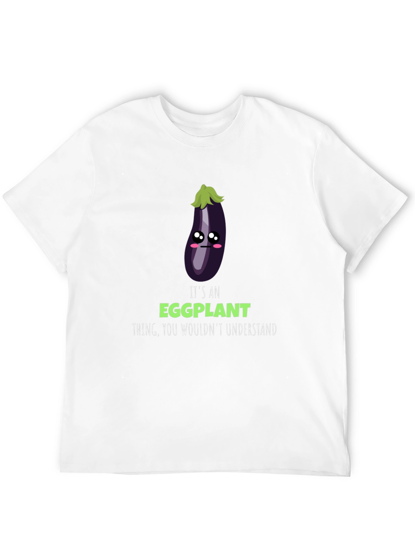 Black It's an Eggplant Thing - Funny Graphic T-Shirt view 12