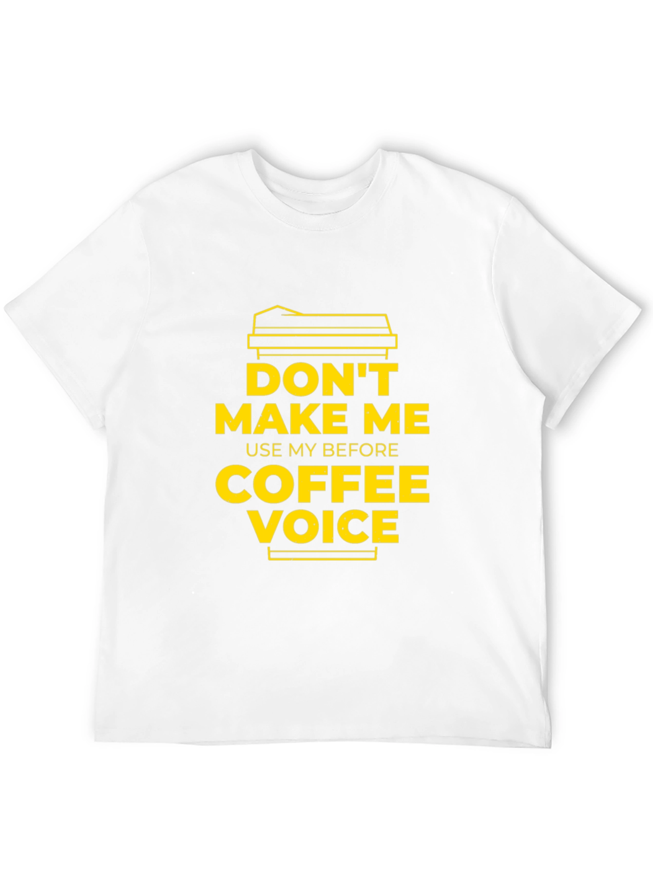 Black Don't Make Me Use My Before Coffee Voice Graphic Tee view 12