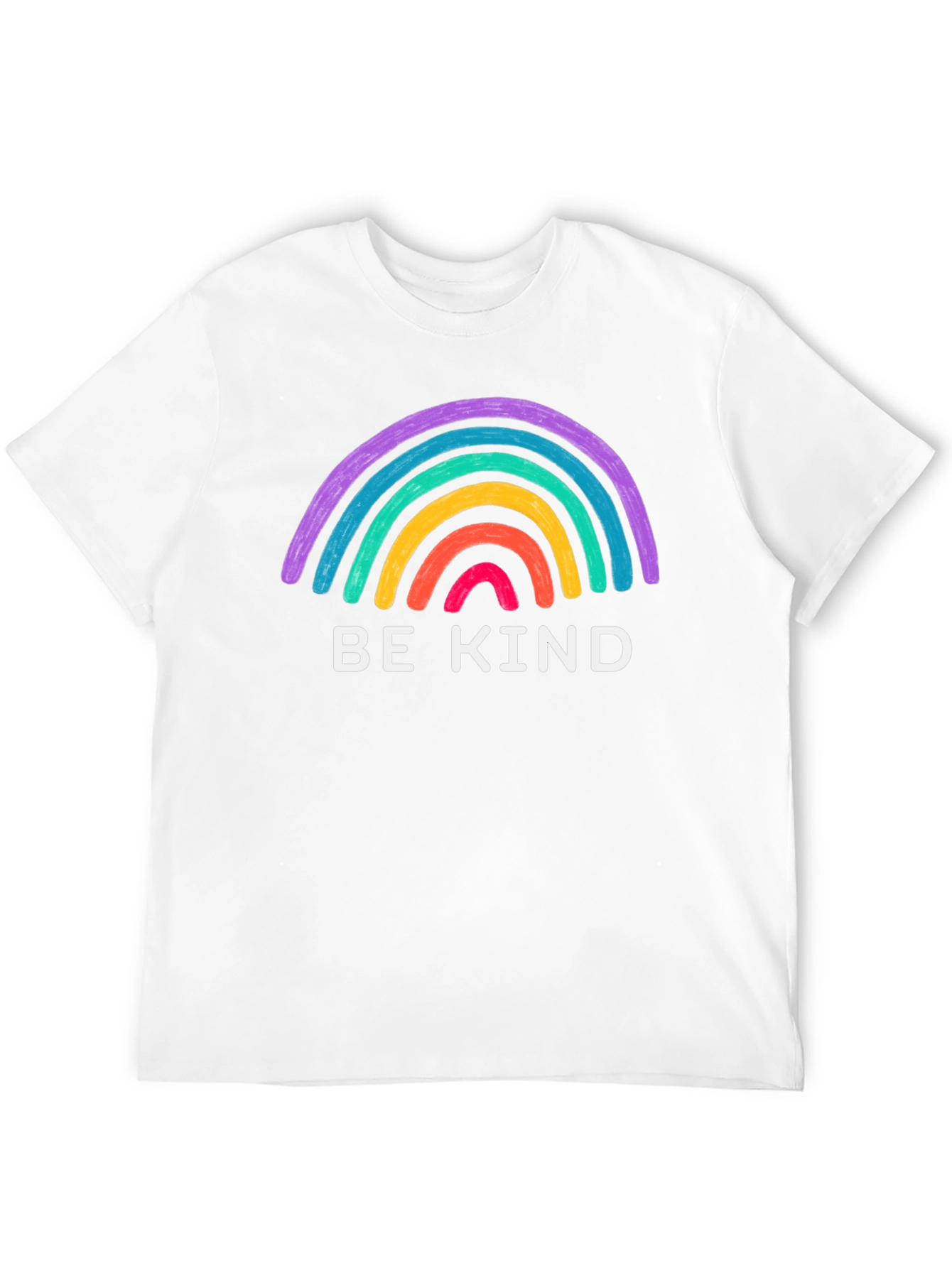 Black Be Kind Rainbow Graphic Tee - Black T-Shirt view 12