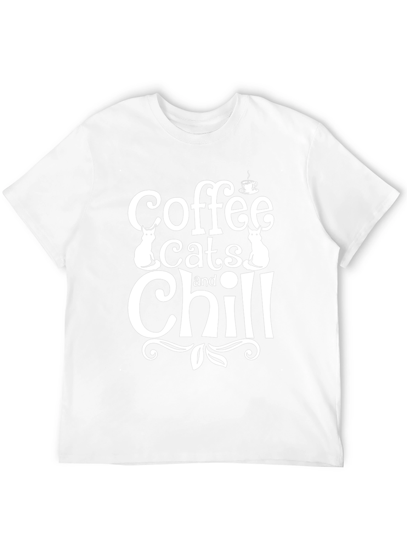 Black Coffee Cats and Chill T-Shirt - Unisex view 12