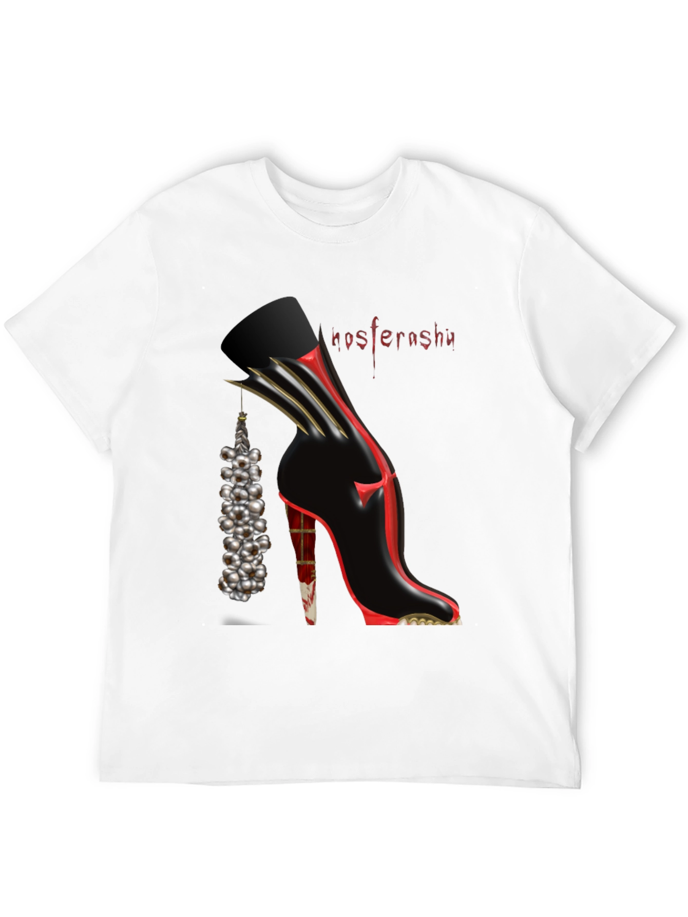 Black Nosferashu Graphic T-Shirt view 12
