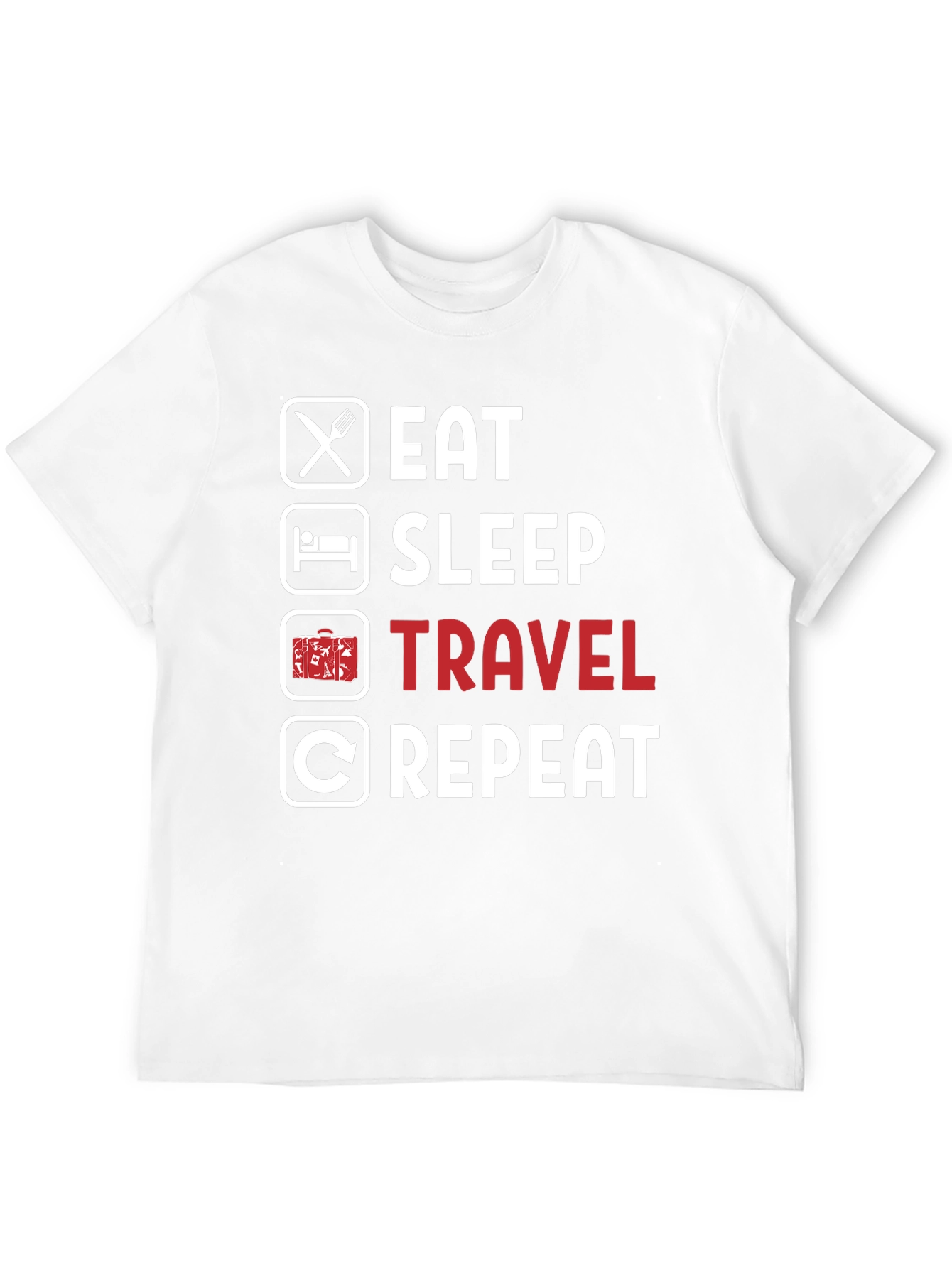 Eat Sleep Travel Repeat T-Shirt - Adventure Awaits! - 12