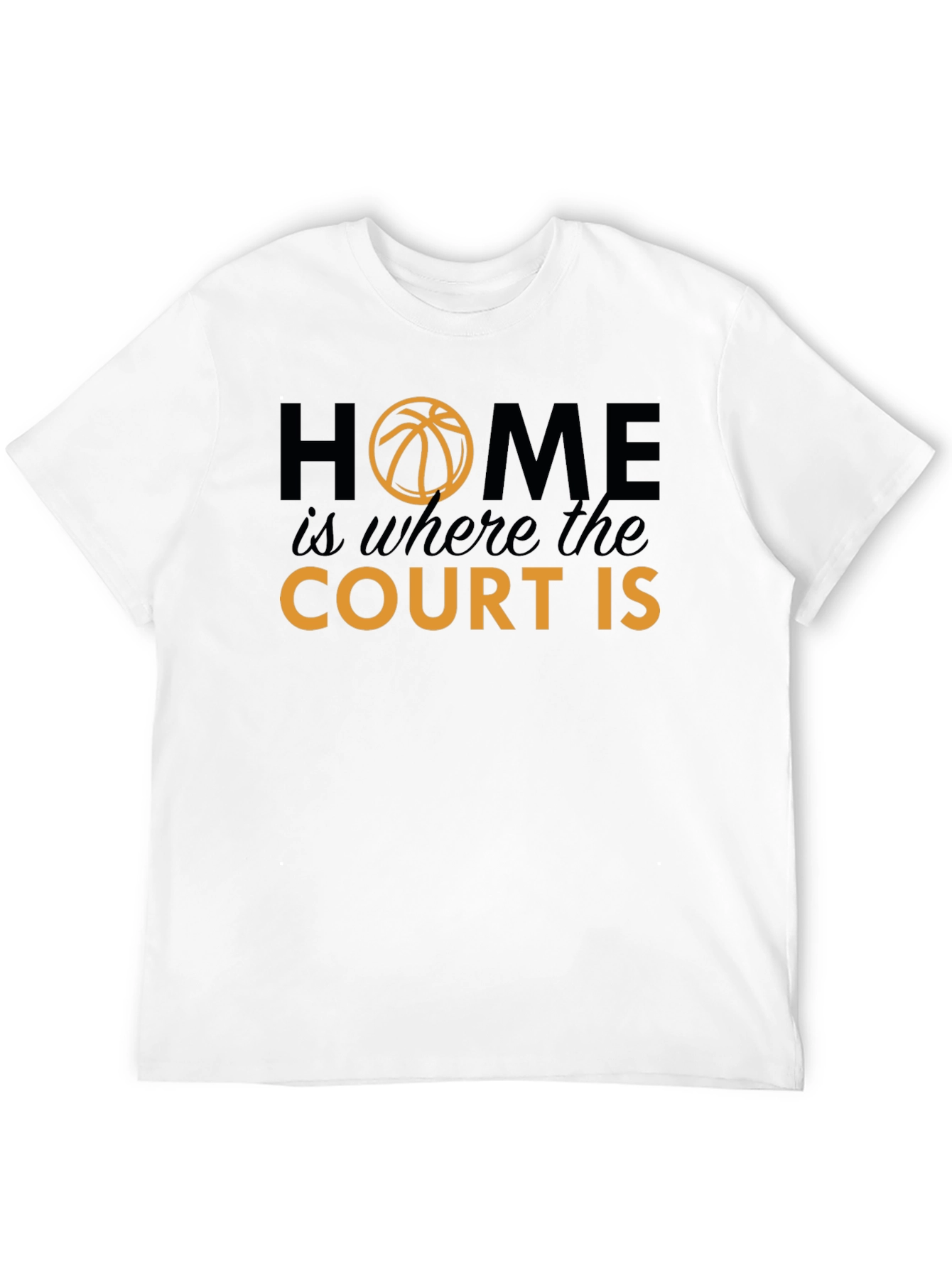 Black Home Is Where The Court Is Graphic T-Shirt view 12