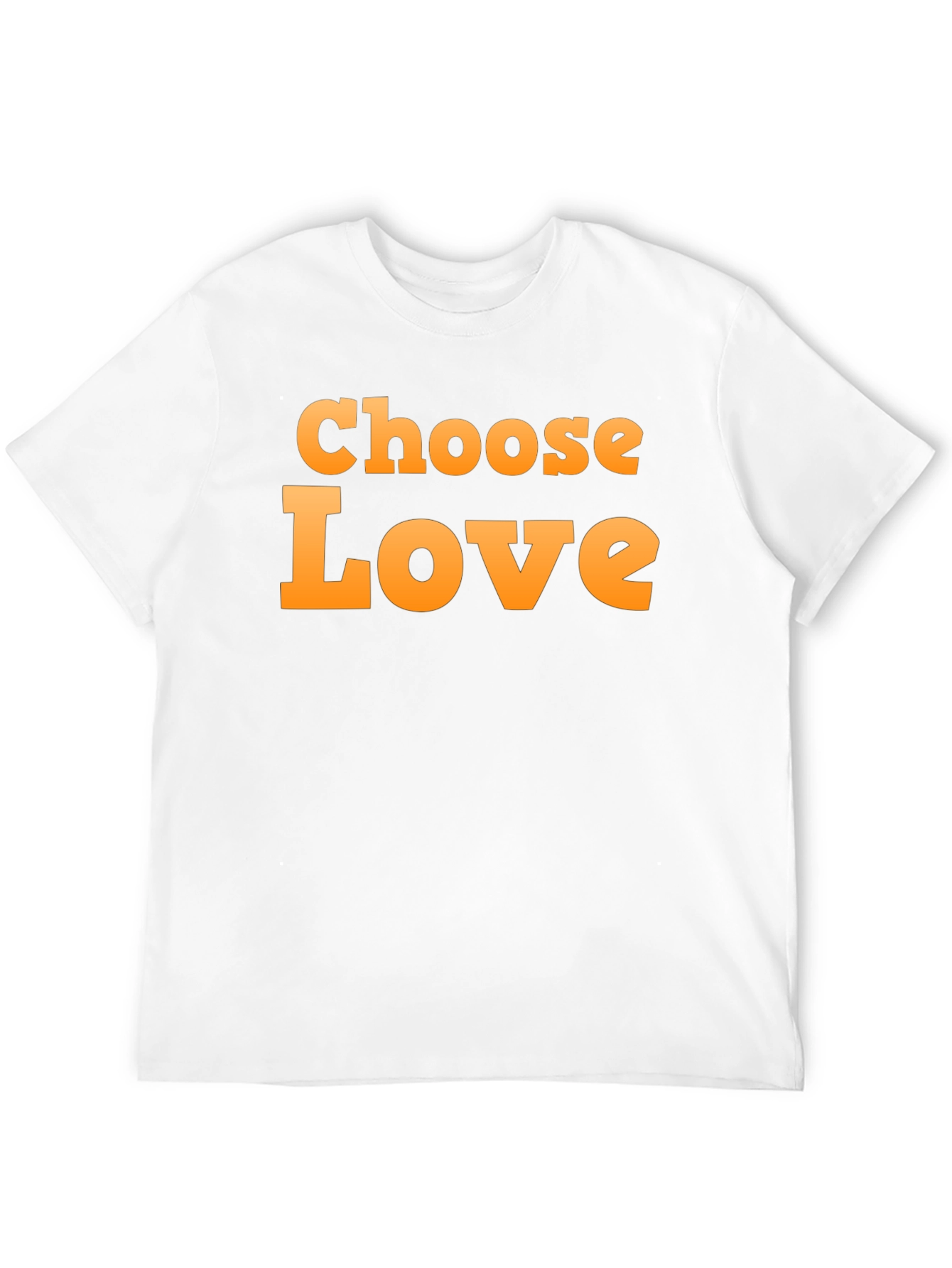 Black Choose Love Graphic Black T-Shirt view 12