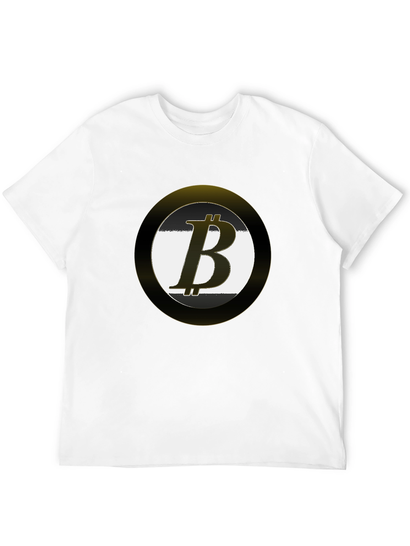 Black Bitcoin Logo Black T-Shirt Crypto Currency Tee view 12