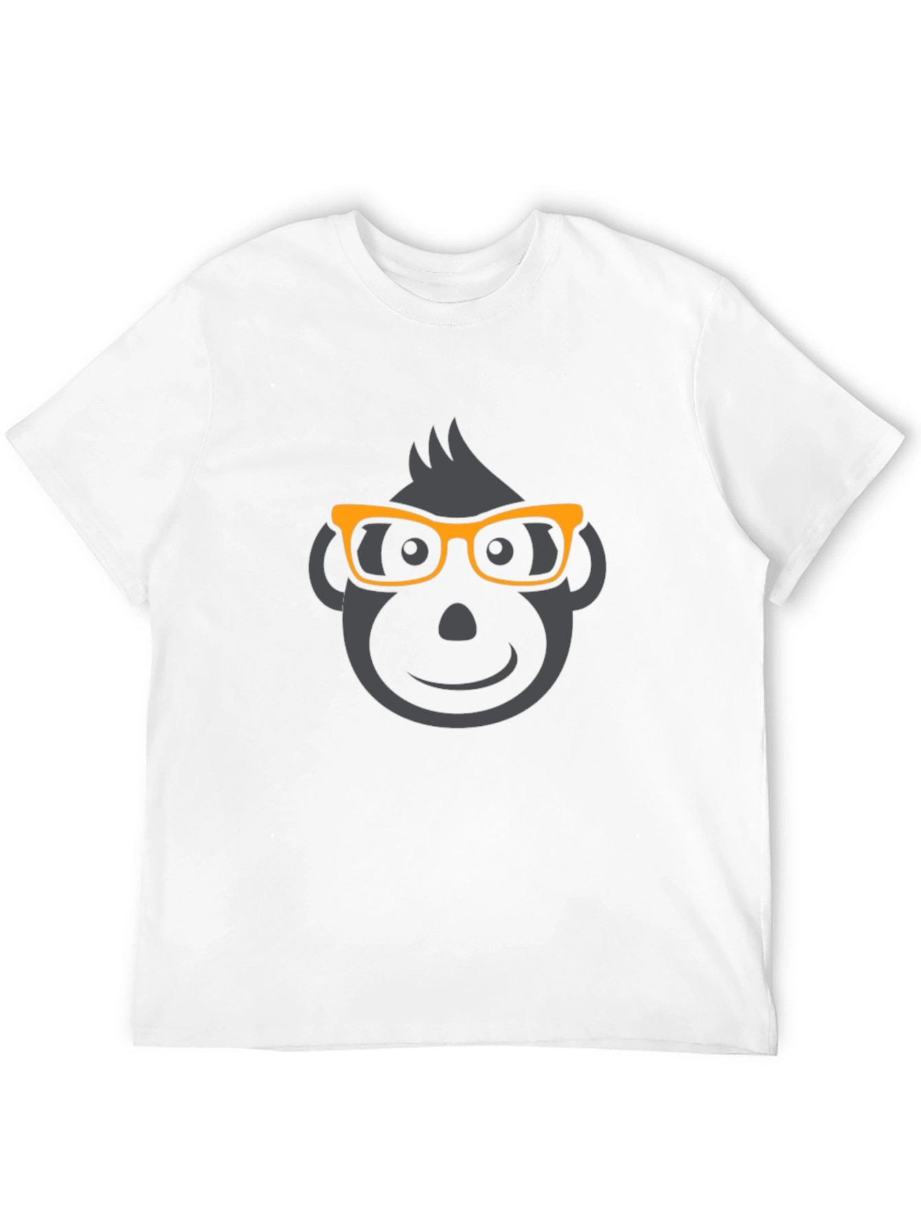 Black Geek Monkey Graphic Tee - Black Cotton Blend T-Shirt view 12
