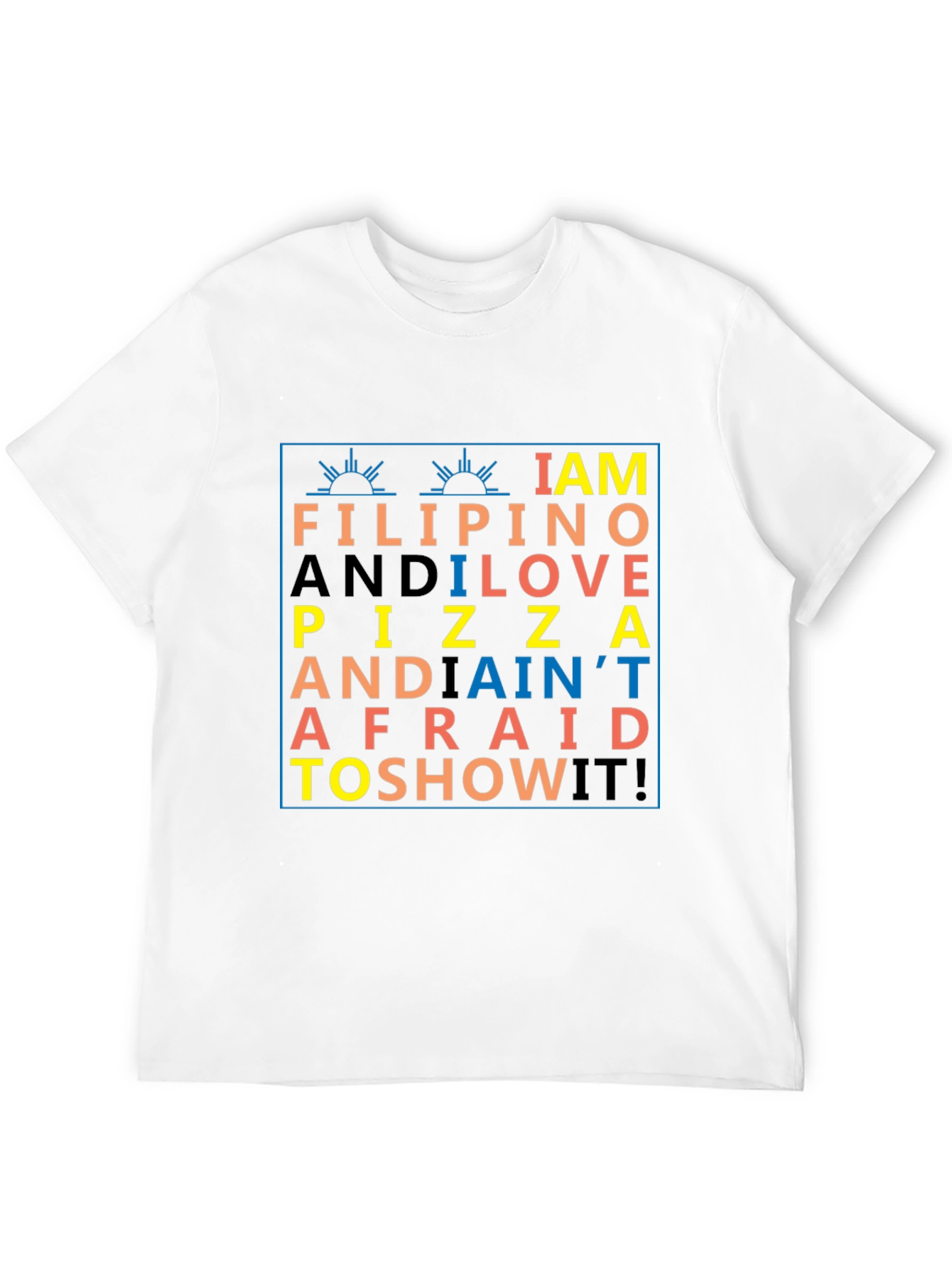 Black Filipino Pizza Lover Graphic Tee view 12