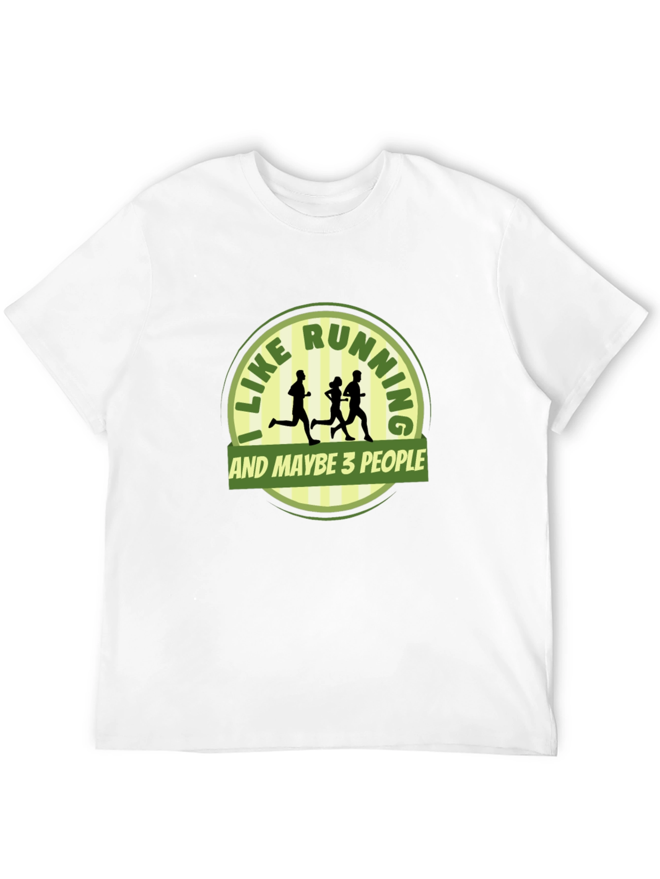 Black Funny Running T-Shirt - I Like Running & Maybe 3 People view 12