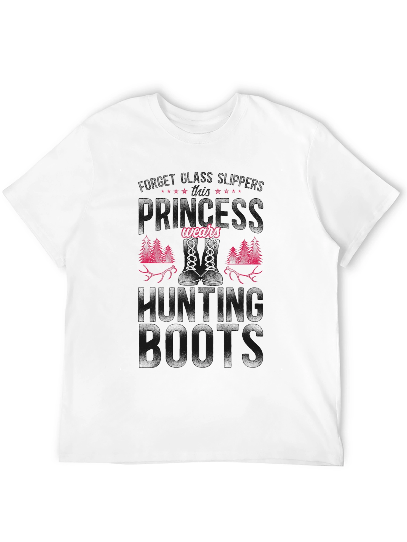 Black Hunting Boots Graphic Tee - Black Cotton Blend view 12