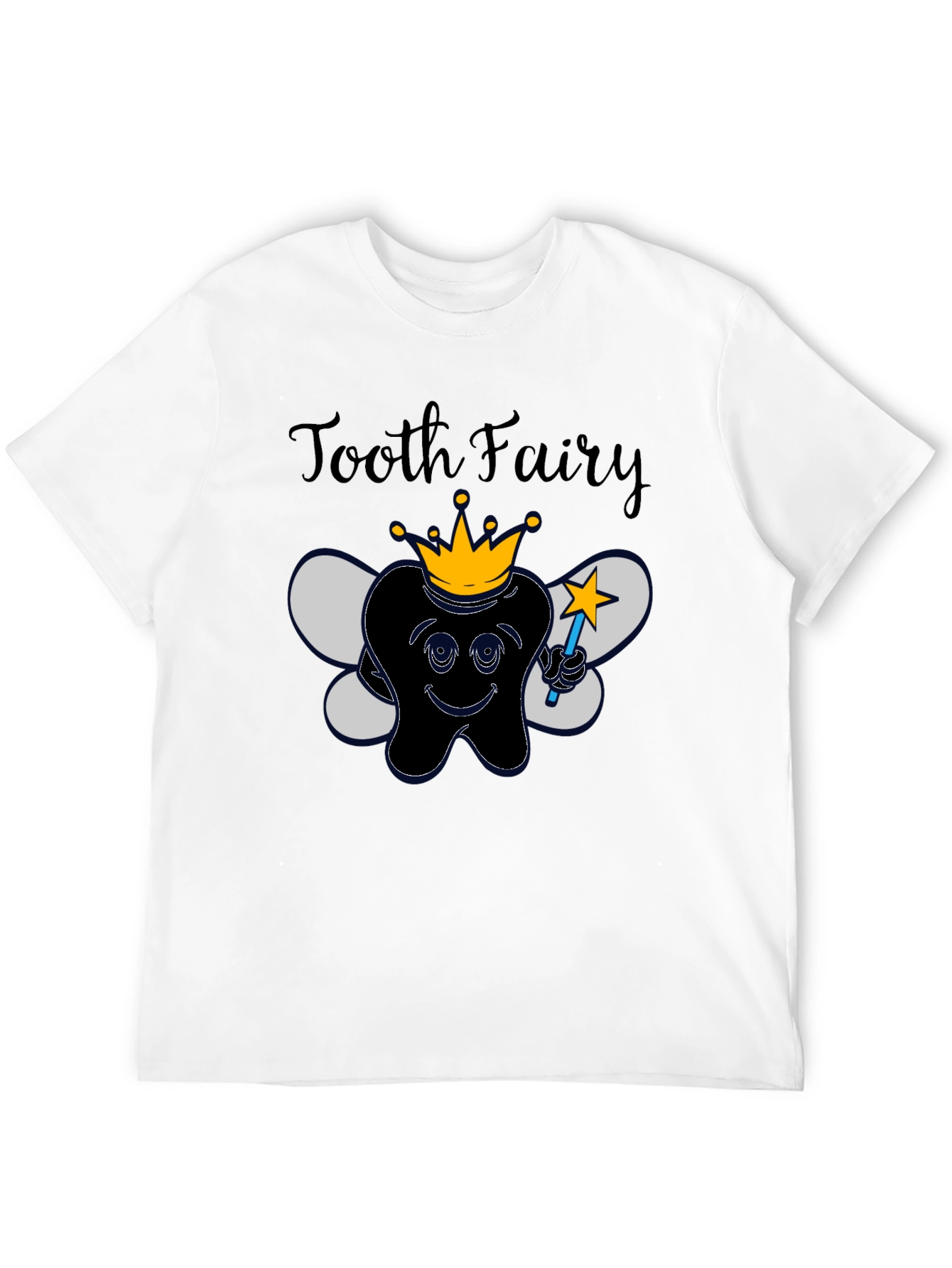 Black Tooth Fairy Graphic Tee - Black Novelty T-Shirt view 12