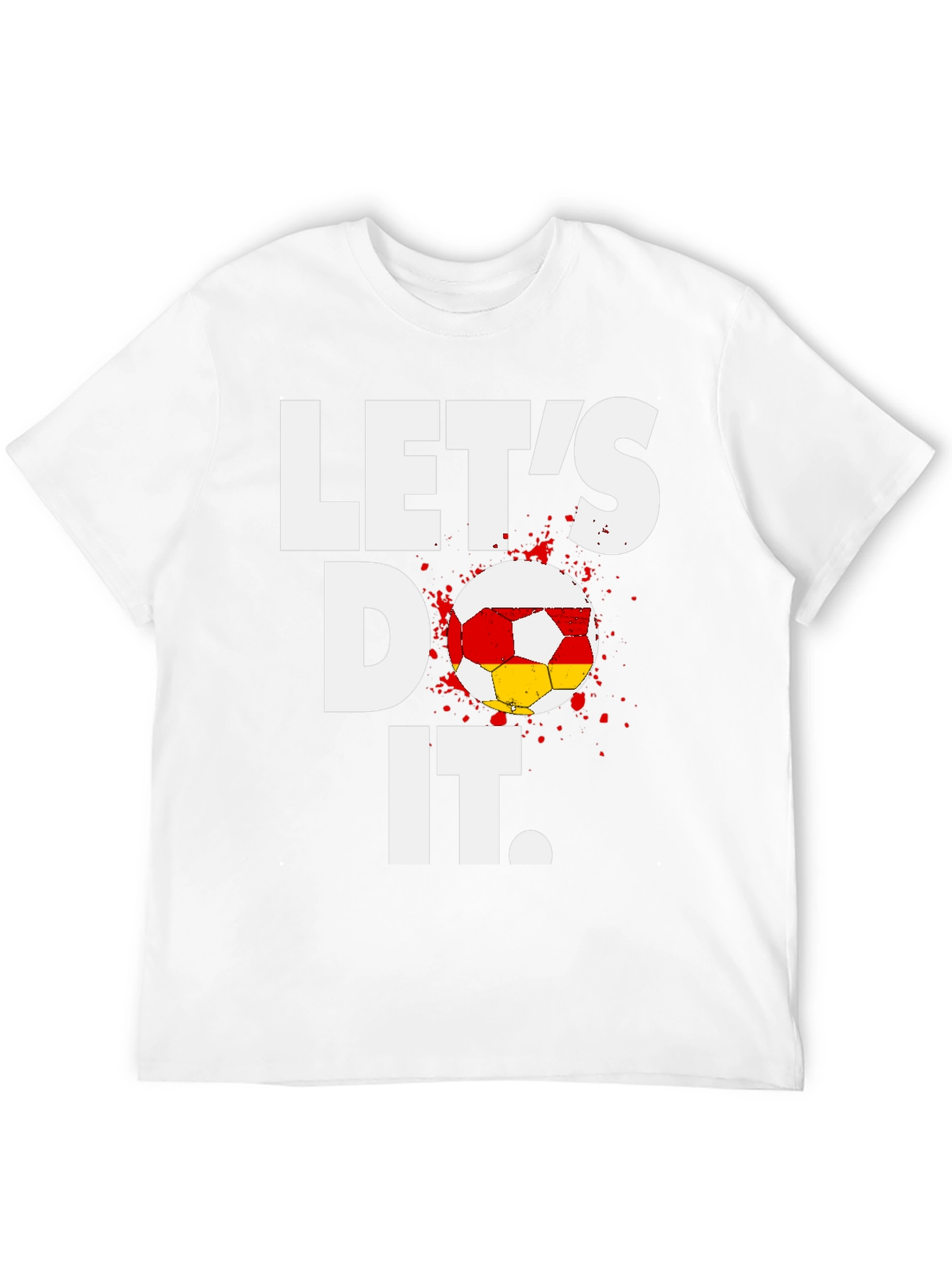 Black Let's Do It Soccer T-Shirt - Black Cotton Tee view 12