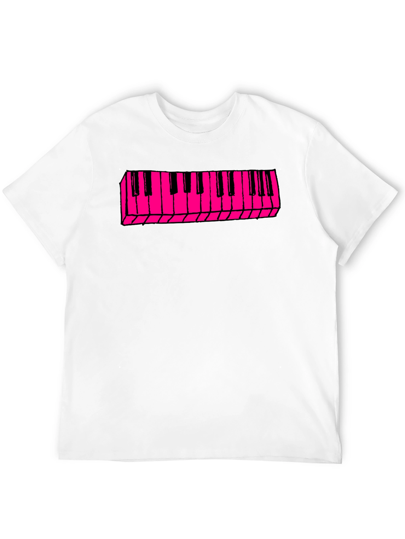 Black Keyboard T-Shirt - Retro Style view 12