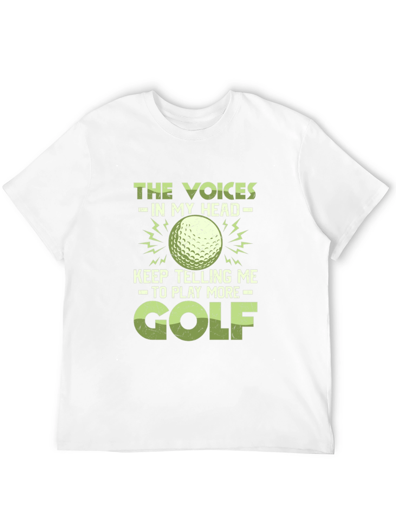 Black Voices in My Head Golf T-Shirt view 12