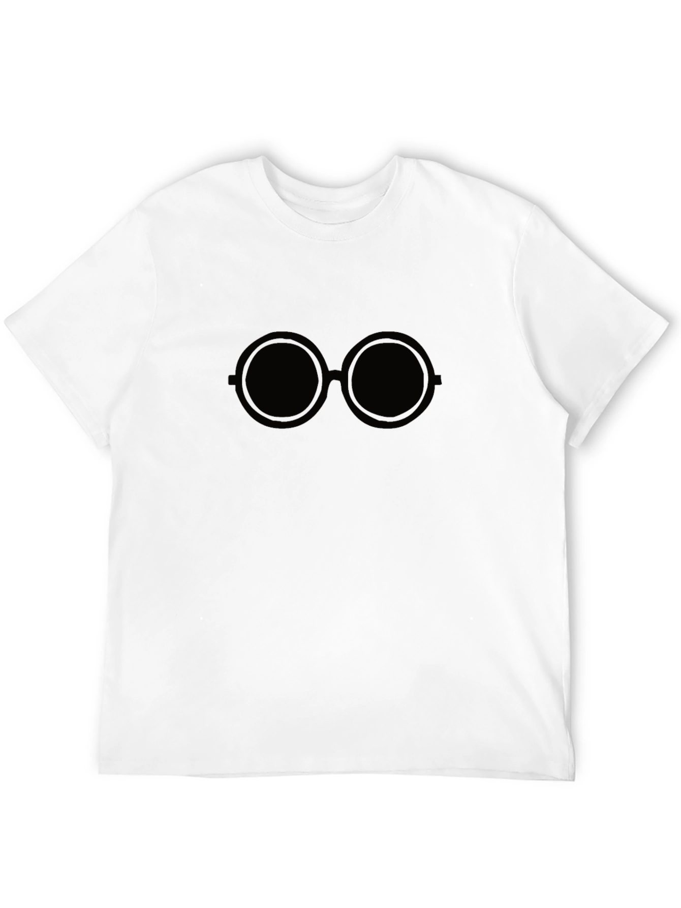 Black Retro Specs Black T-Shirt view 12