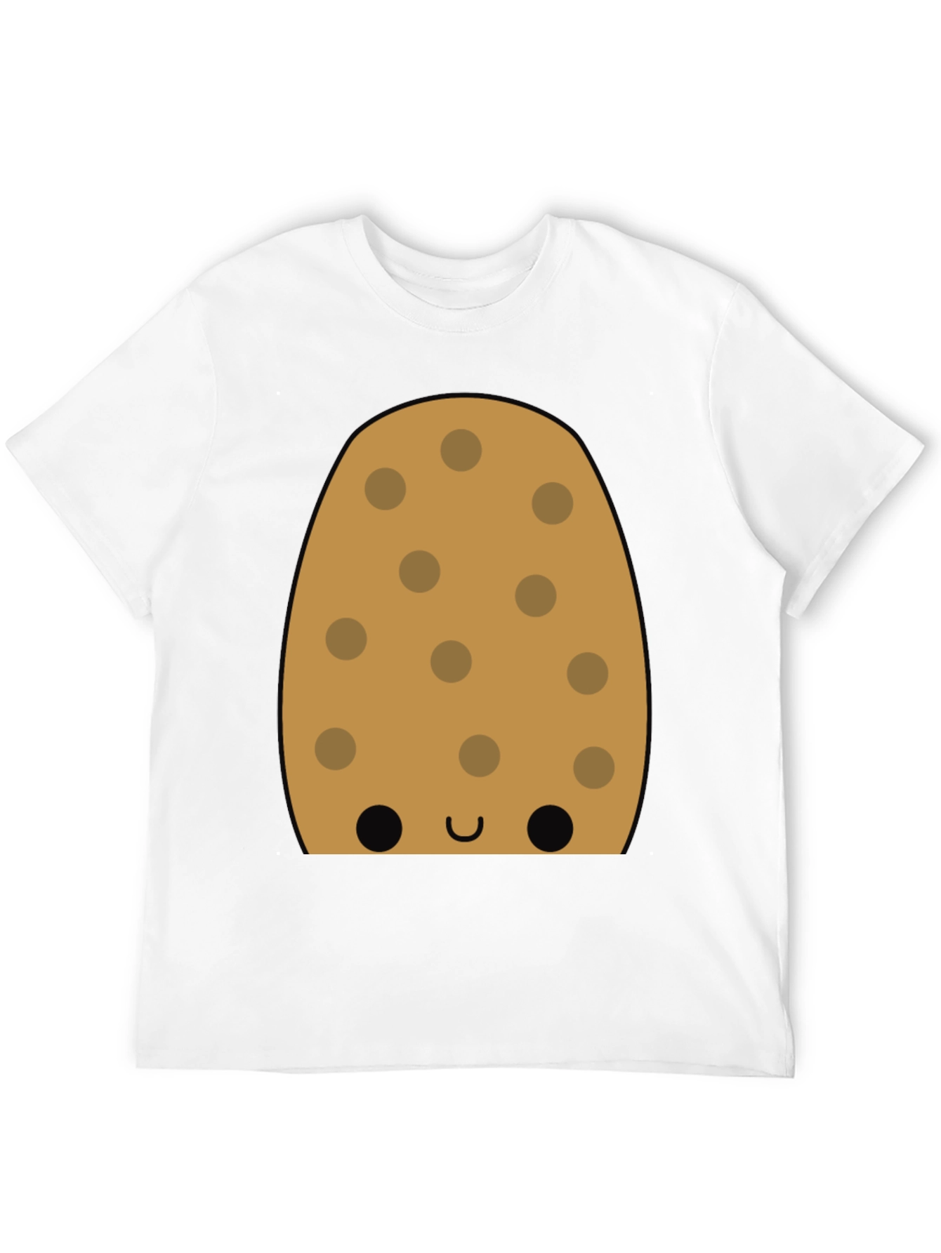 Black Cookie Character Graphic Tee - Fun Black T-Shirt view 12