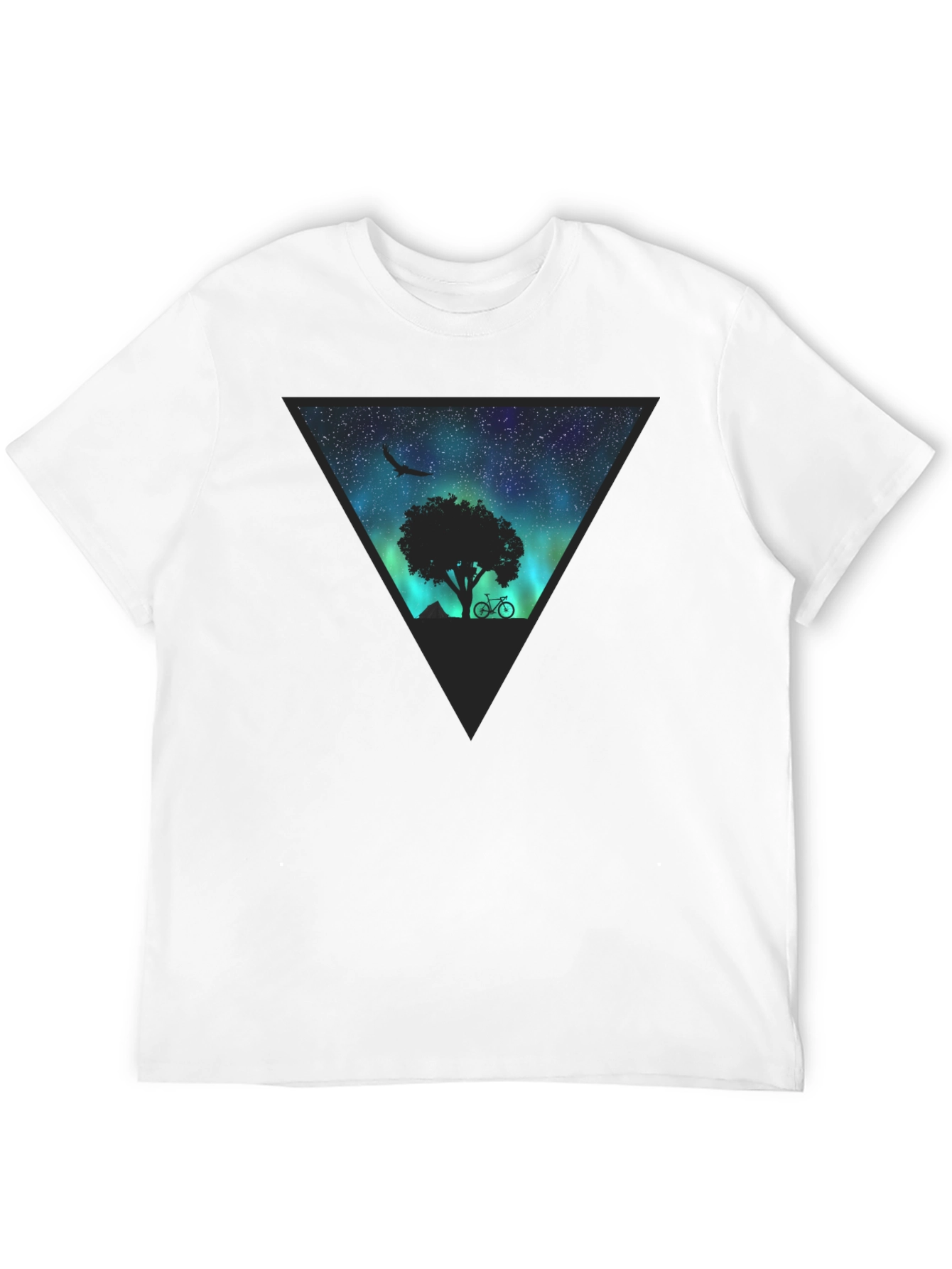 Black Aurora Tree Graphic Tee - Black view 12