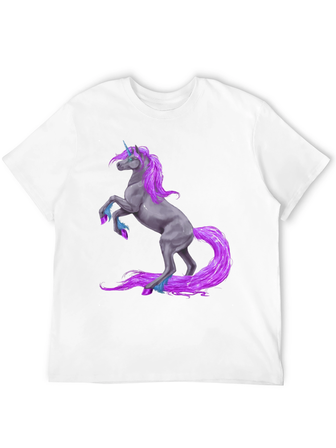 Black Unicorn Graphic Tee - Black Crew Neck view 12