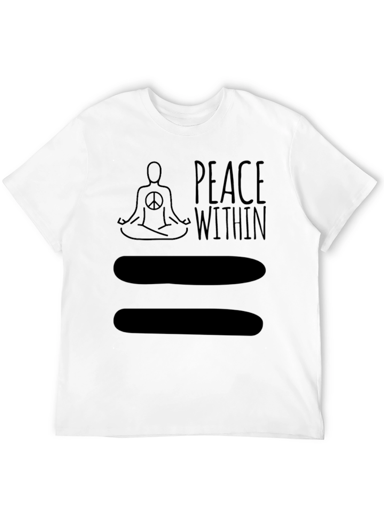 Black Peace Within Yoga Graphic T-Shirt - Unisex view 12