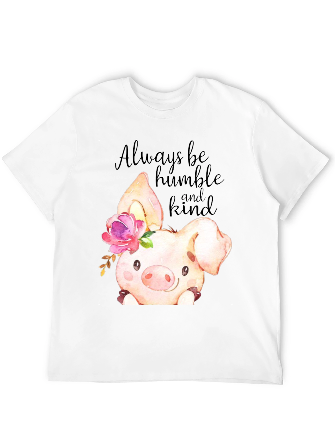 Black Humble & Kind Piglet Graphic Tee view 12