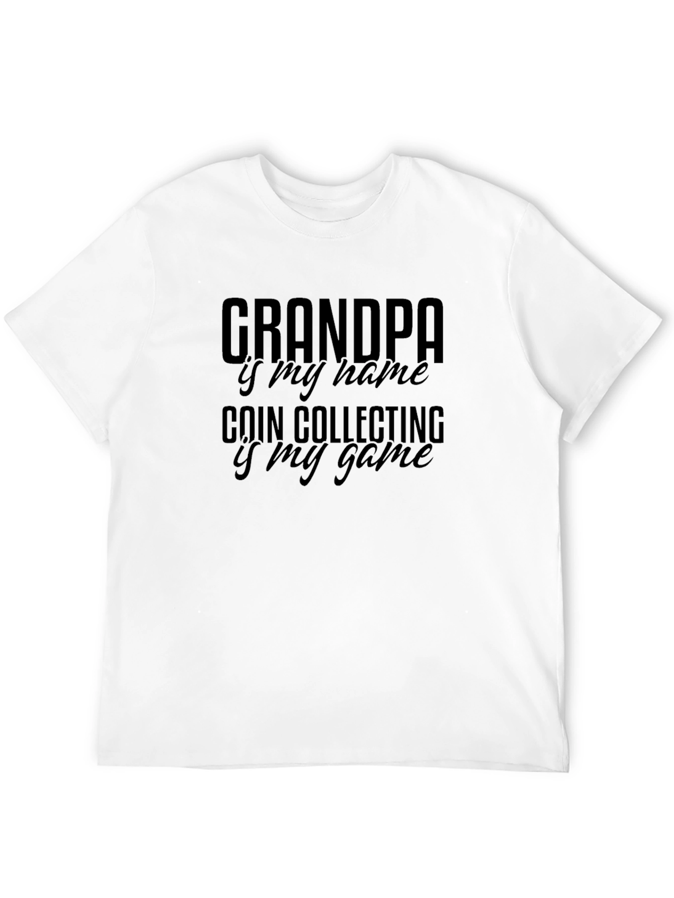 Black Grandpa Coin Collecting T-Shirt view 12