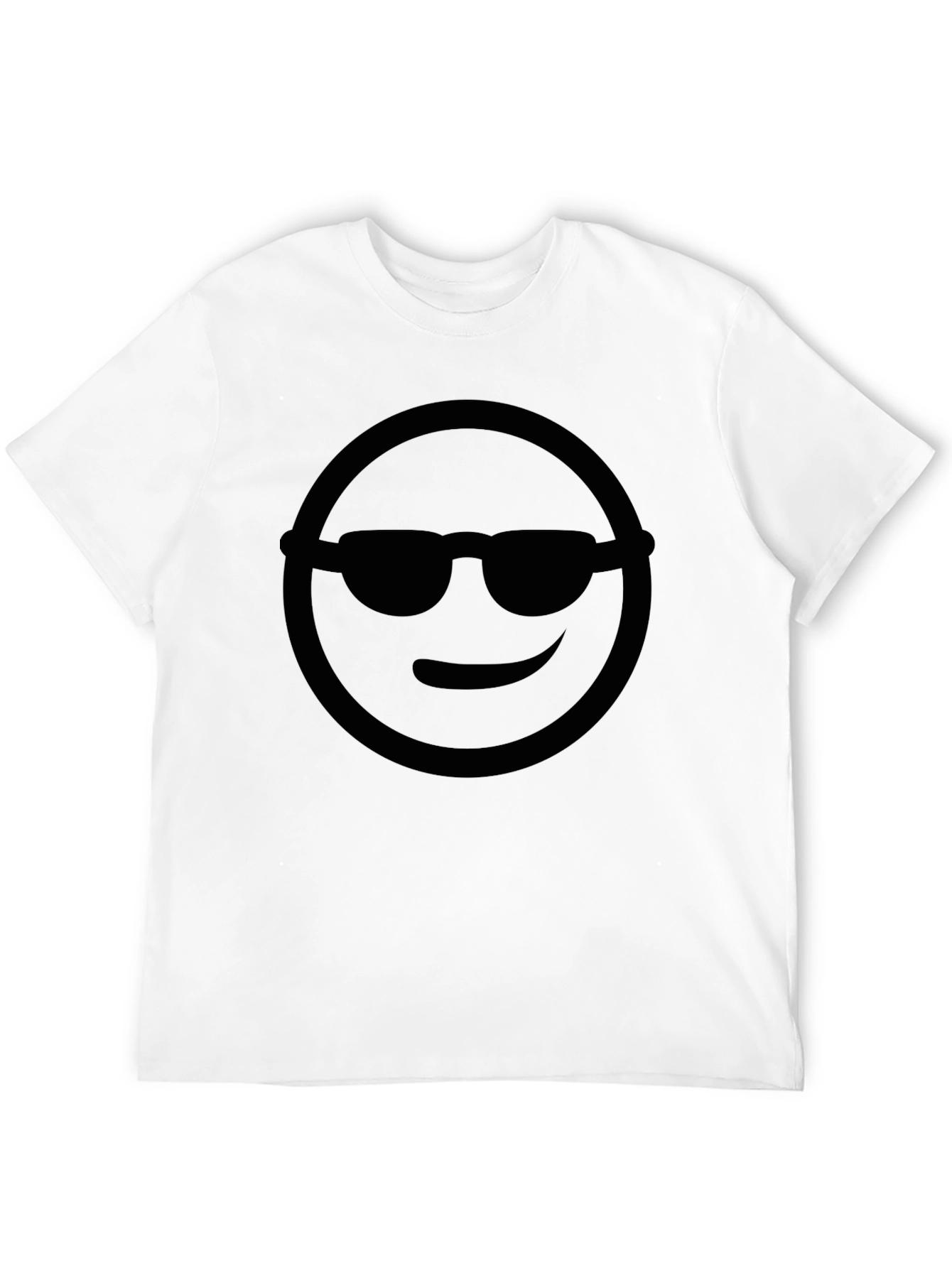 Black Cool Smiley Face T-Shirt view 12