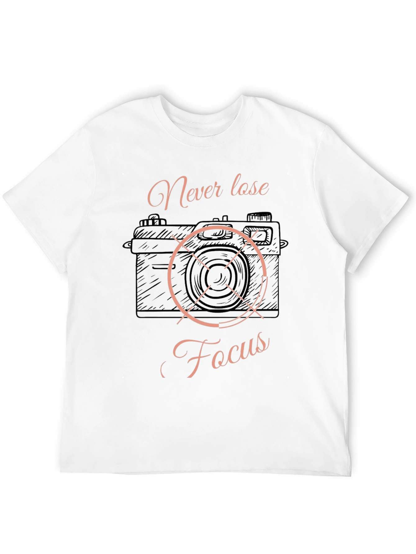 Black Never Lose Focus Graphic Tee view 12