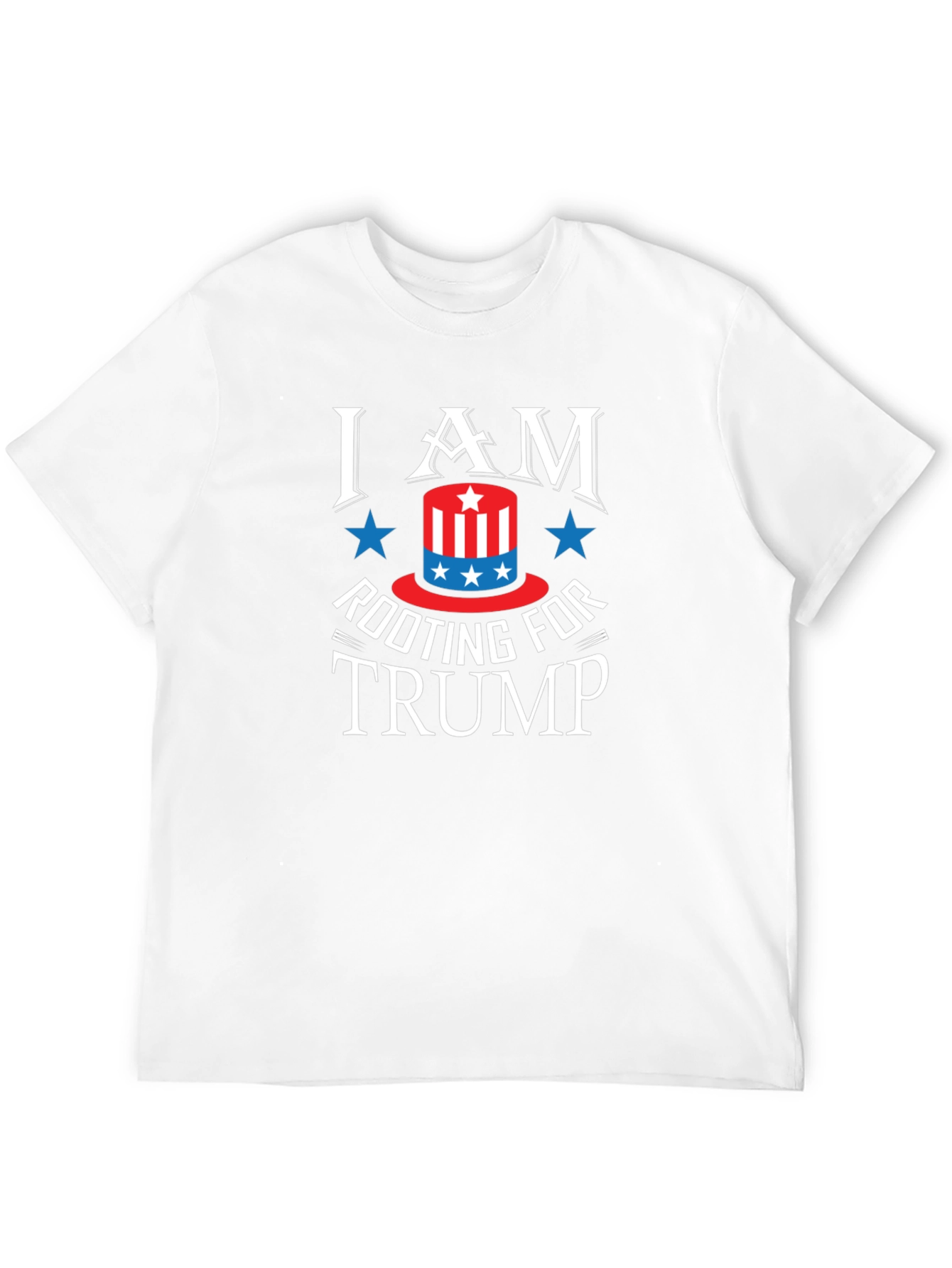 Black I Am Rooting For Trump Patriotic Graphic Tee view 12
