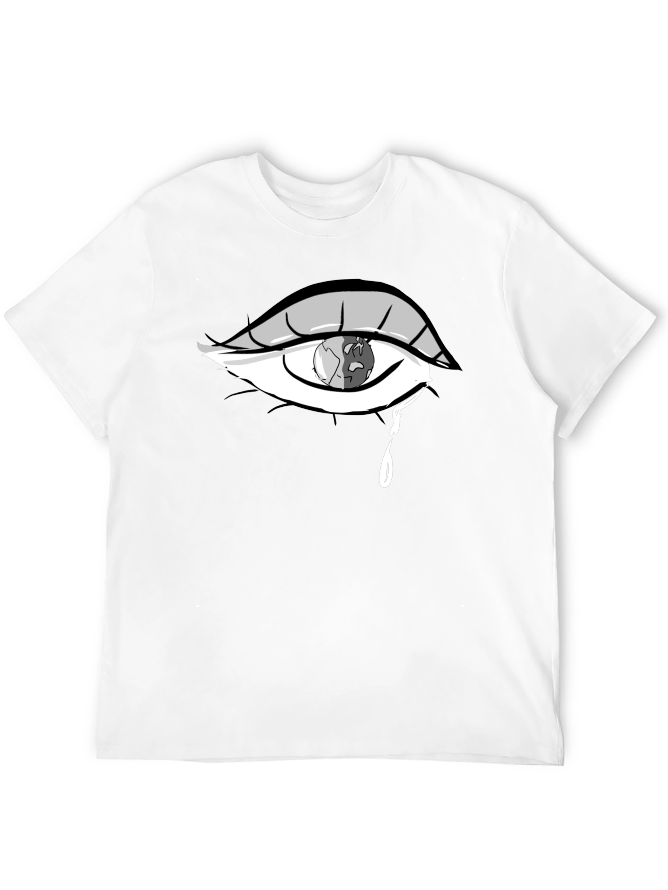 Black Eye Crying Earth T-Shirt view 12