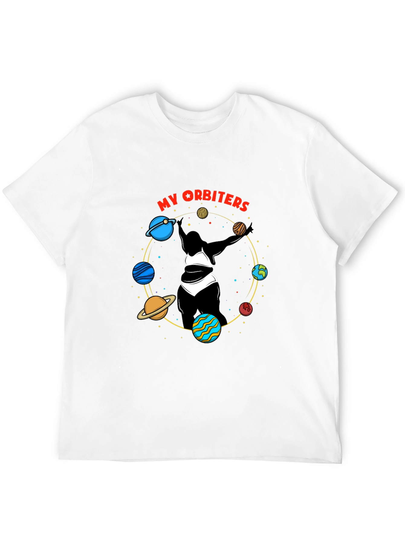 Black My Orbiters Graphic Black T-Shirt view 12