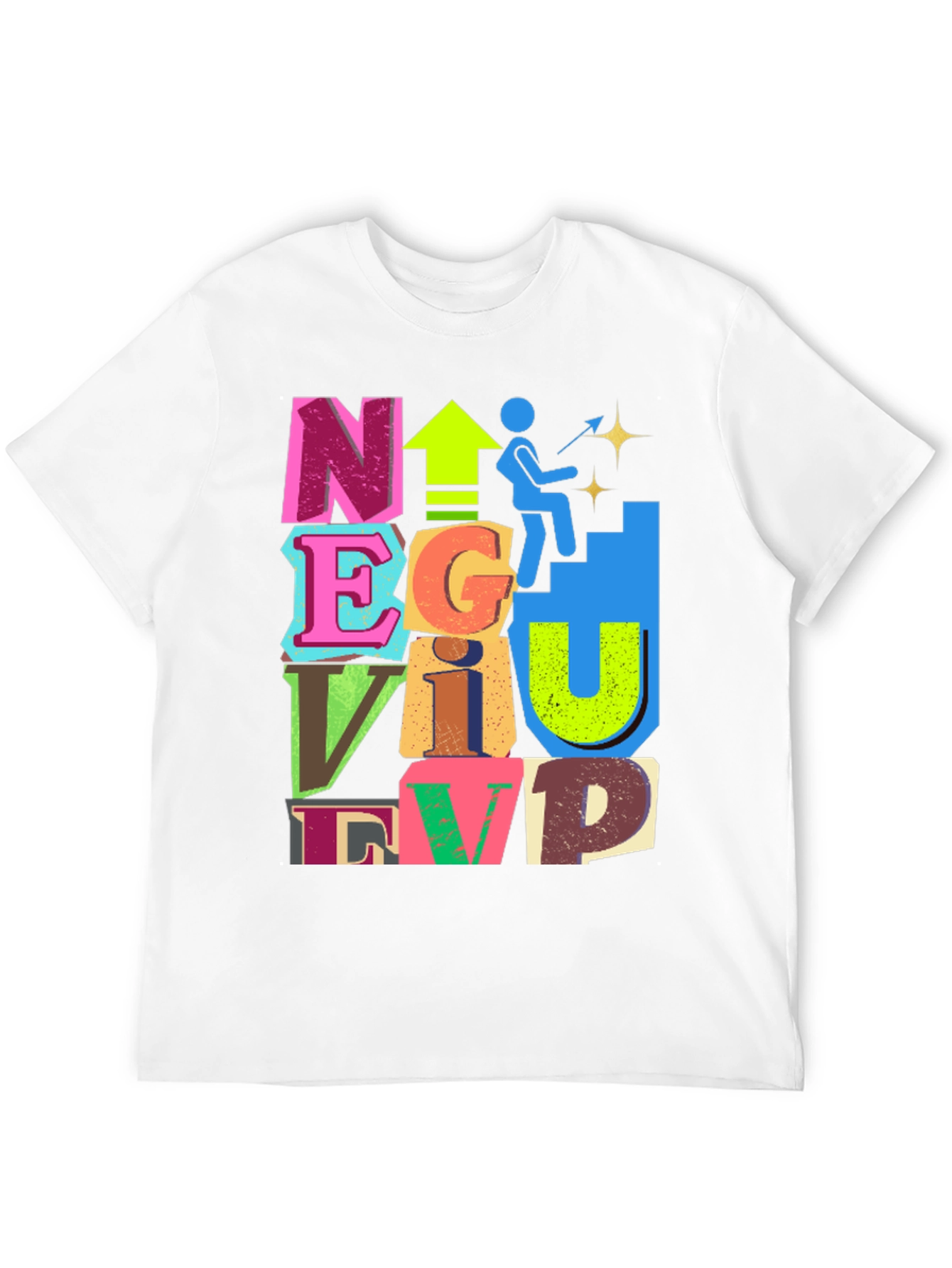 Black Motivational Graphic Tee - Climb to the Top! view 12