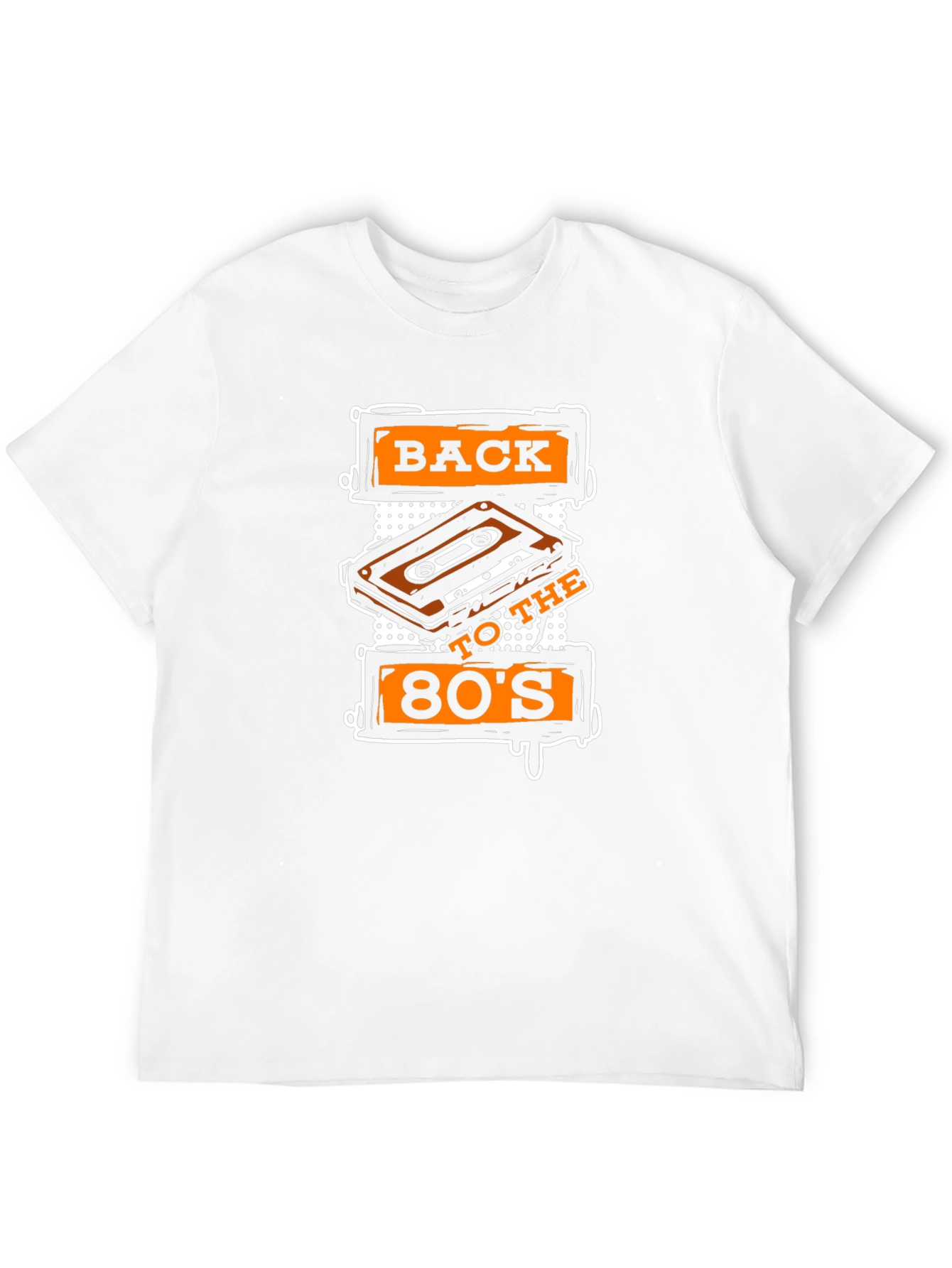 Black Back to the 80s Cassette Tape Graphic T-Shirt view 12