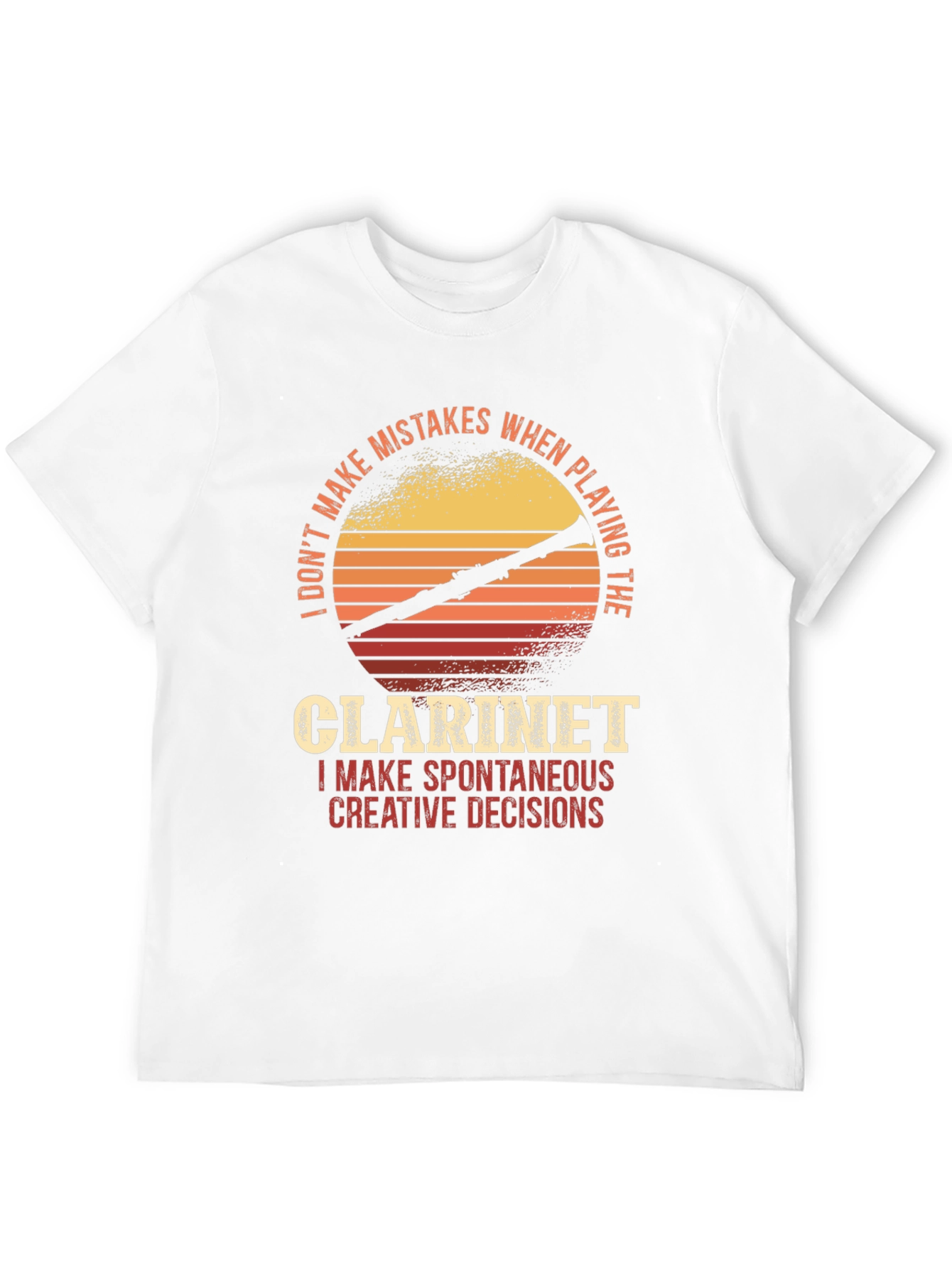 Black Clarinet Player T-Shirt - Spontaneous Creative Decisions view 12