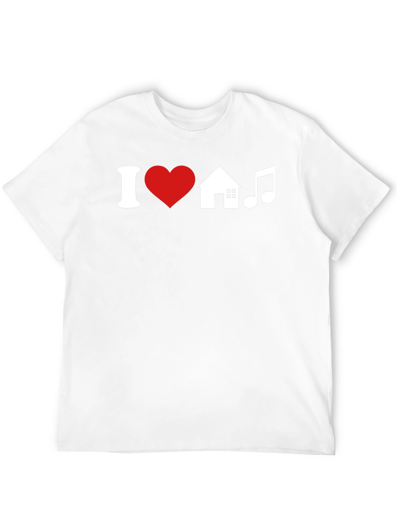 Black I Love House Music T-Shirt view 12