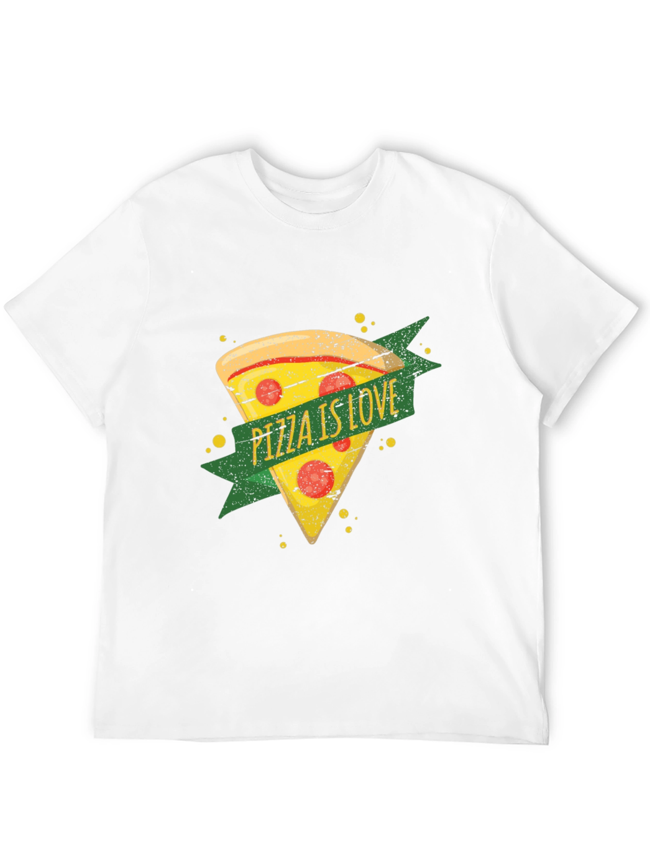 Black Pizza is Love Graphic T-Shirt - Black view 12